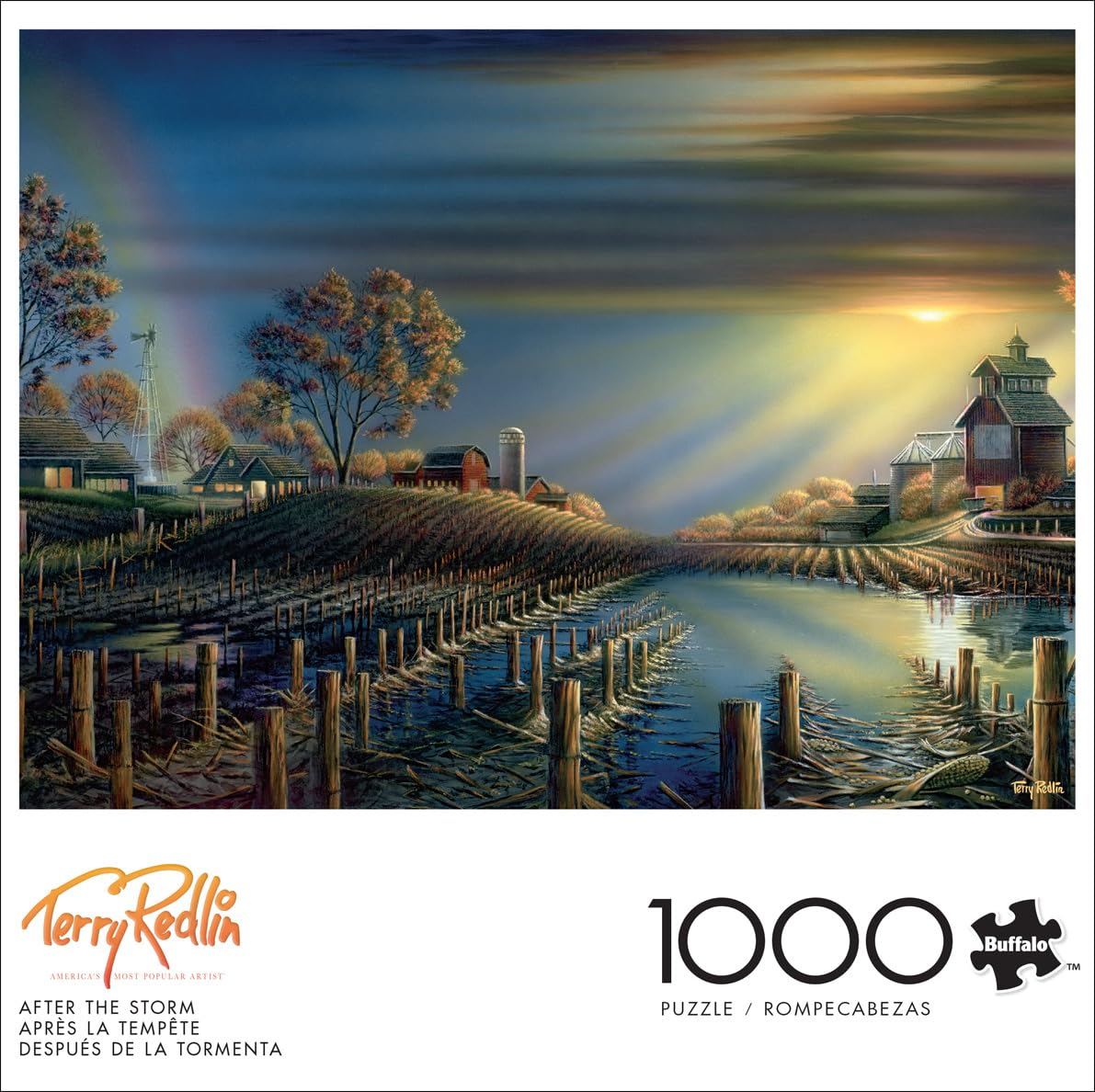 Buffalo Games - Terry Redlin – After The Storm – Puzzle de 1000 pièces pour Adultes – Puzzle Stimulant Parfait pour Les soirées de Jeu – La Taille finie est de 68 x 50 cm
