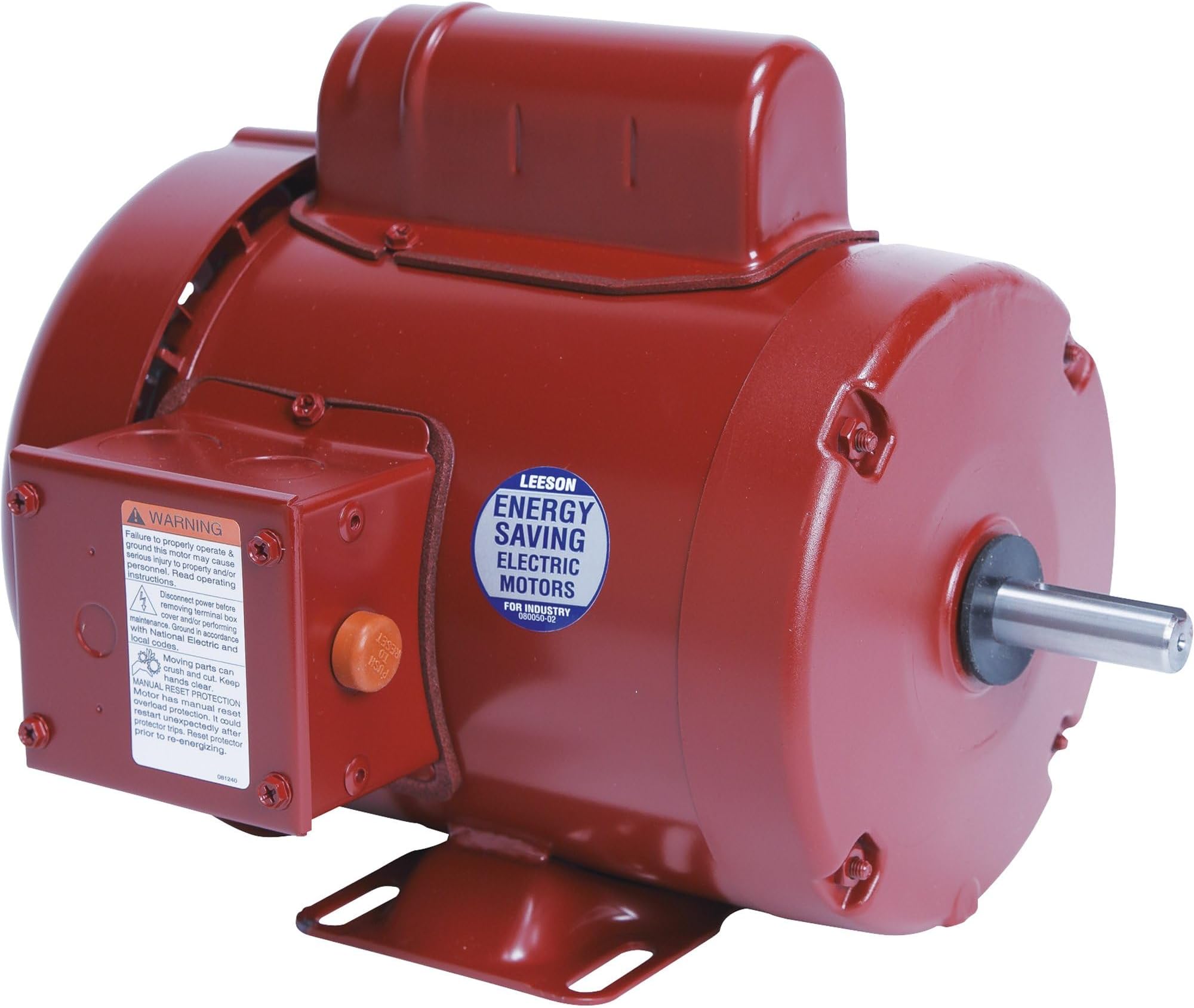 Leeson Farm Duty Electric Motor - 3/4 HP, 1,725 RPM, 115/208-230 Volts, Single Phase, Model Number M6C17FB9