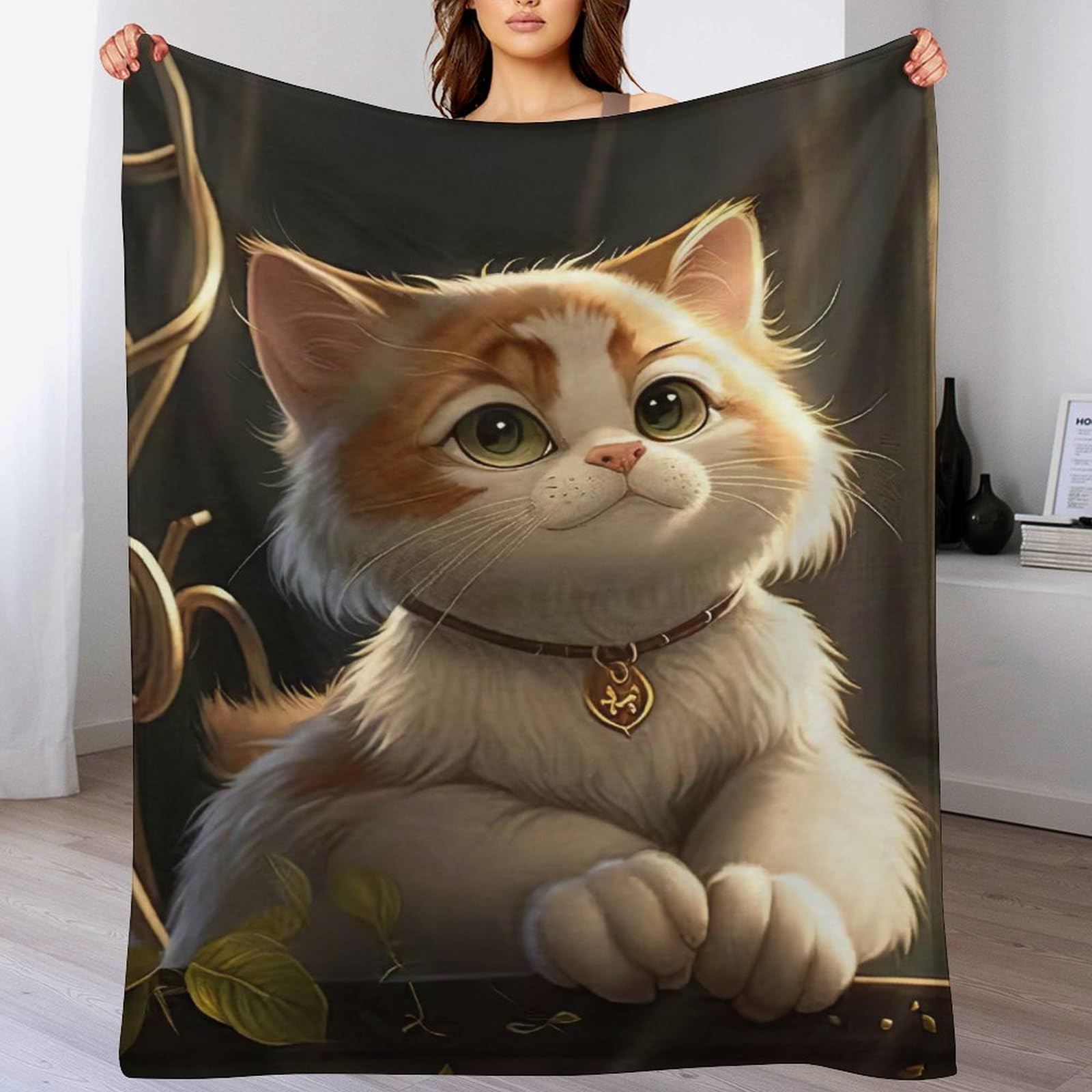 Couverture pour chat en polaire contre les poils sur le canapé plaid léger 100x130