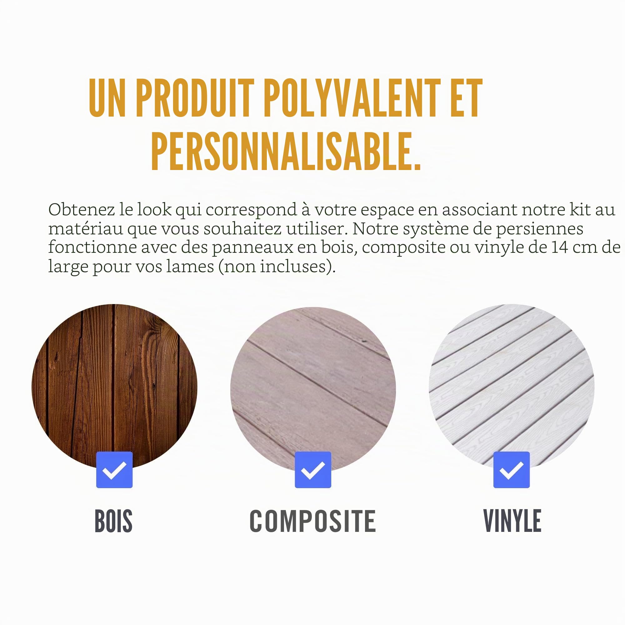 Nuvo Iron Stores persiennes et système d'obturation - Kit de matériel (conçu pour Une Utilisation jusqu'à 122 cm de Largeur) - LSB48