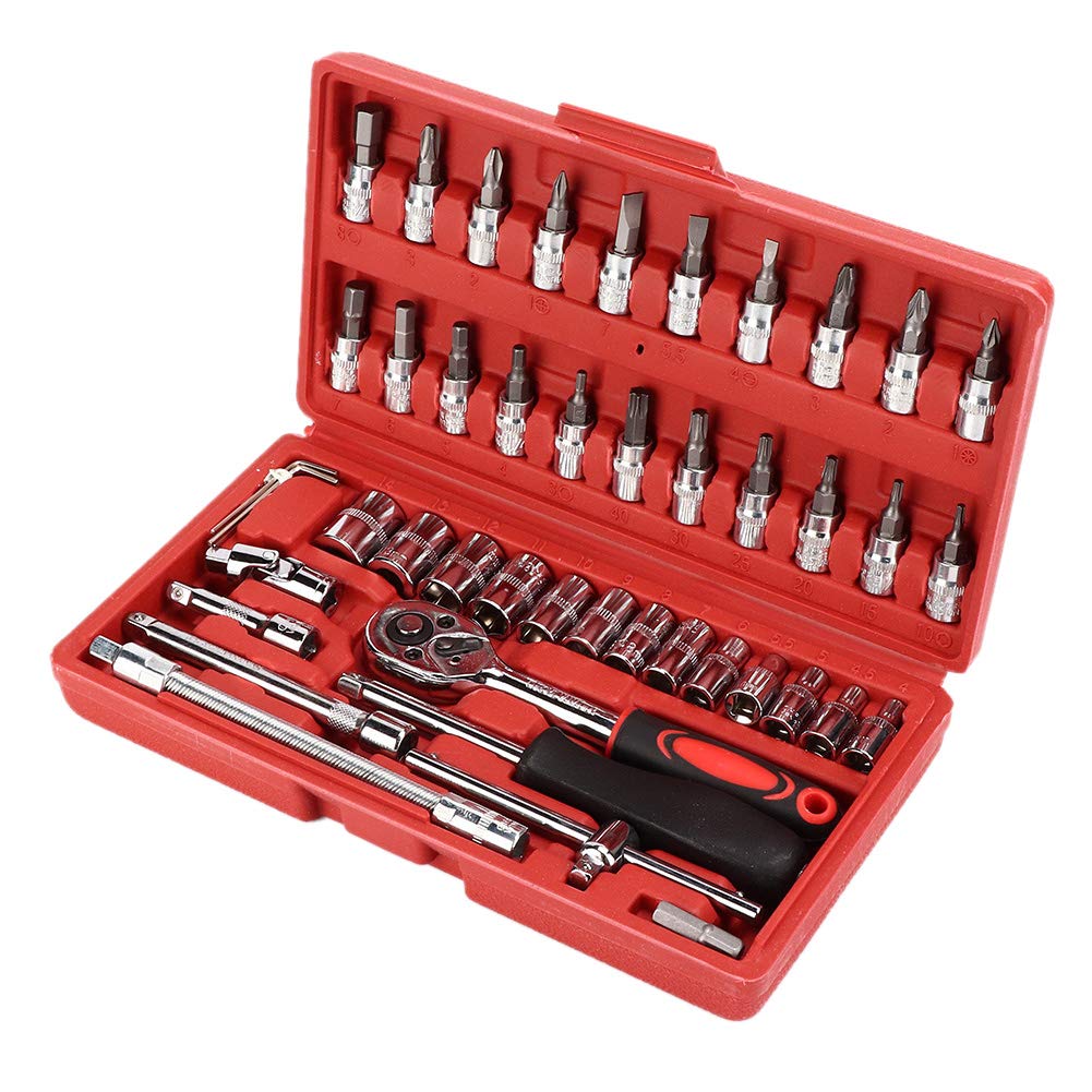 Outils métriques cliquet 1/4 de 46 pièces pour ne plus bloquer sur un boulon