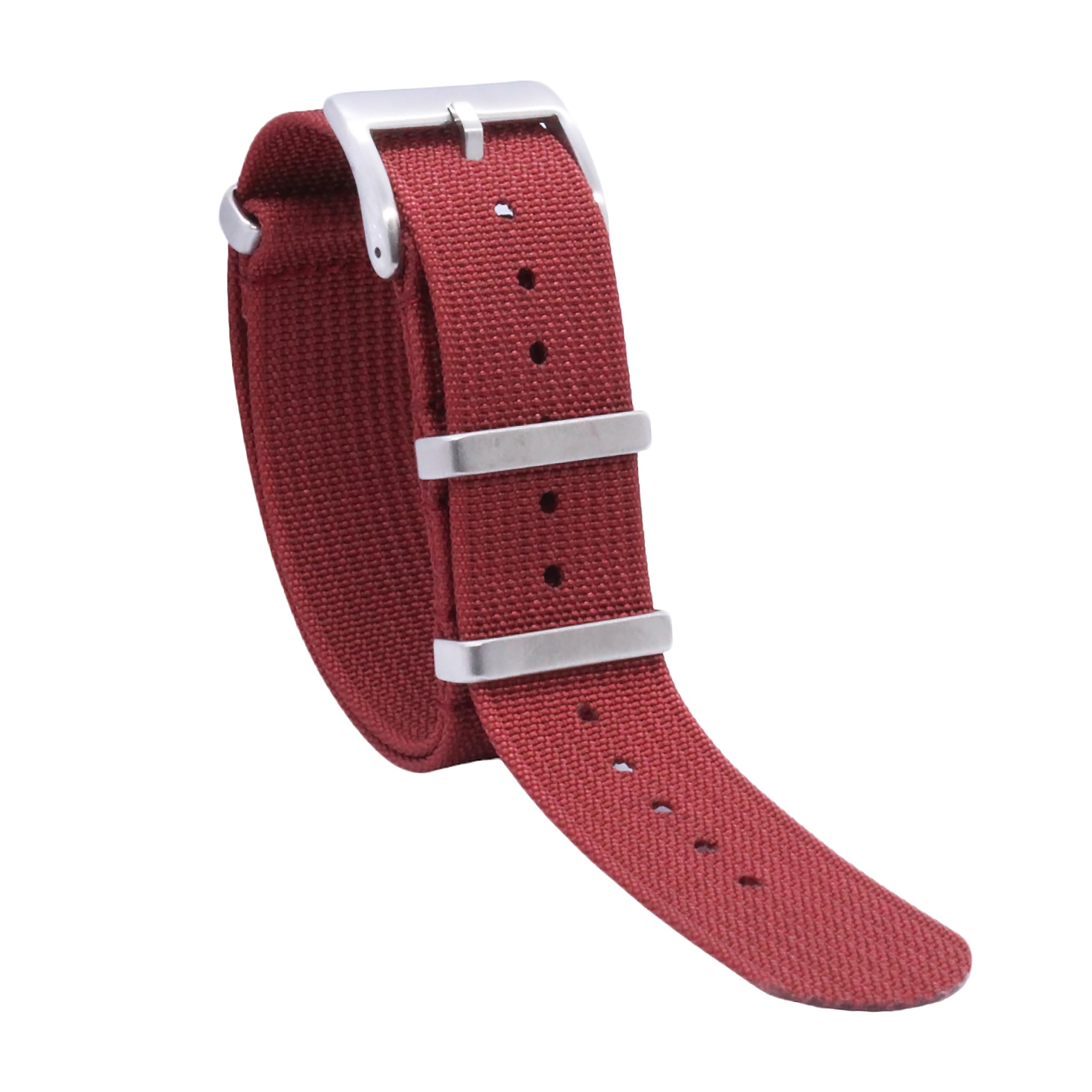 WAMD Correas de reloj NATO de tela de nailon acanalado, color y ancho a elegir