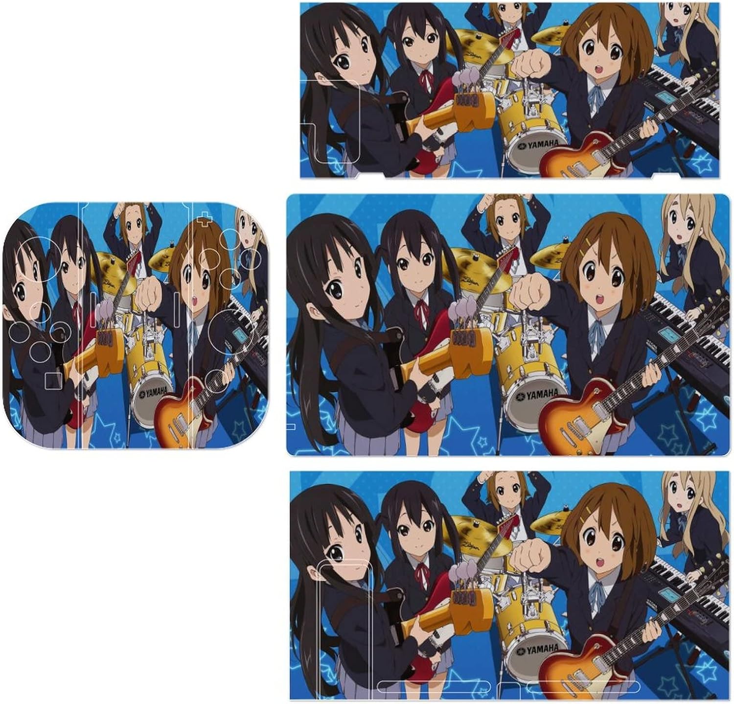 けいおん K On 轻音少女 平泽唯 秋山澪 田井中律 琴吹䌷 中野梓 ライスシャワー 可愛い Switch スキンシール セット スイッチ ライト スキンフィルム ジョイコン ドック グリップ 側面対応 摩擦保護 汚れ ほこり防止 着脱簡単 繰り返し貼り付け可能 指紋 気泡防止 散熱