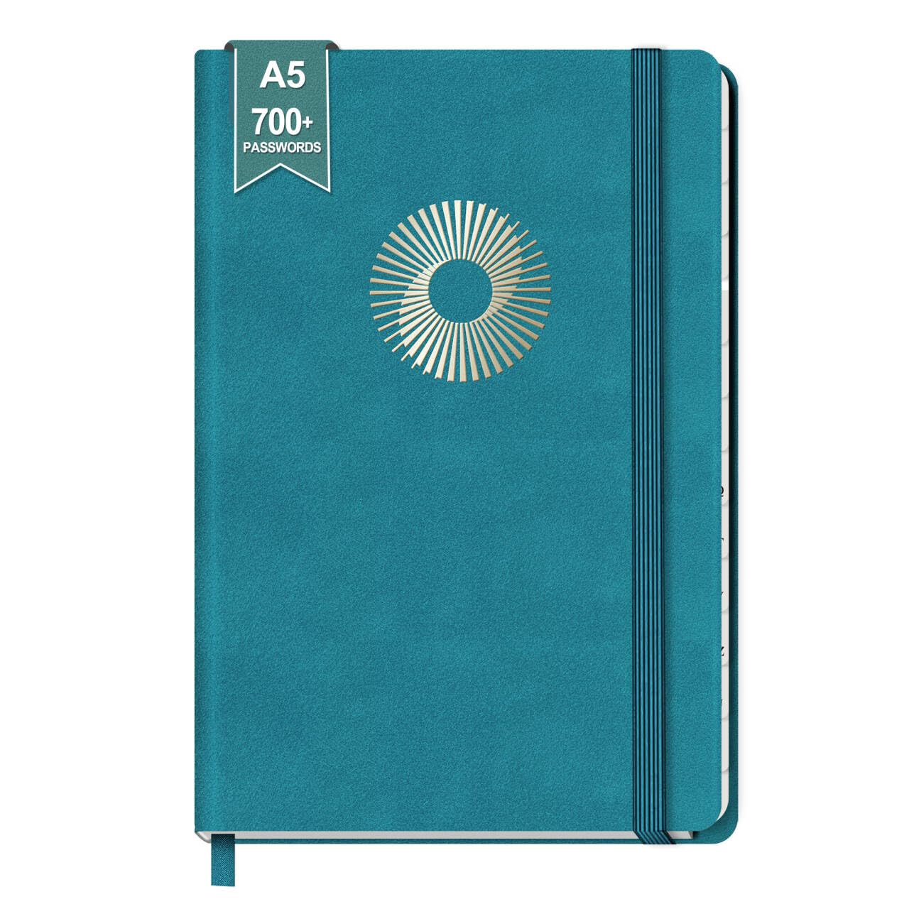 BIROYAL A5 Password Book Alphabetical with Tabs - Stores 700+ Passwords - Internet Address and Password Notebook for Seniors, Adult - Hardcover Passwords Book - Computer&Website Log In Keeper Notebook