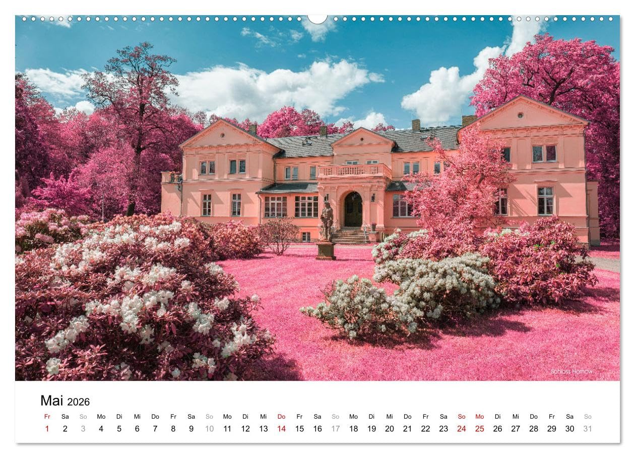 Die Lausitz durch den Infrarotfilter (Wandkalender 2026 DIN A2 quer), CALVENDO Monatskalender: Die Lausitzer Landmarken im Stil eines Infrarotfilm (CALVENDO Natur)