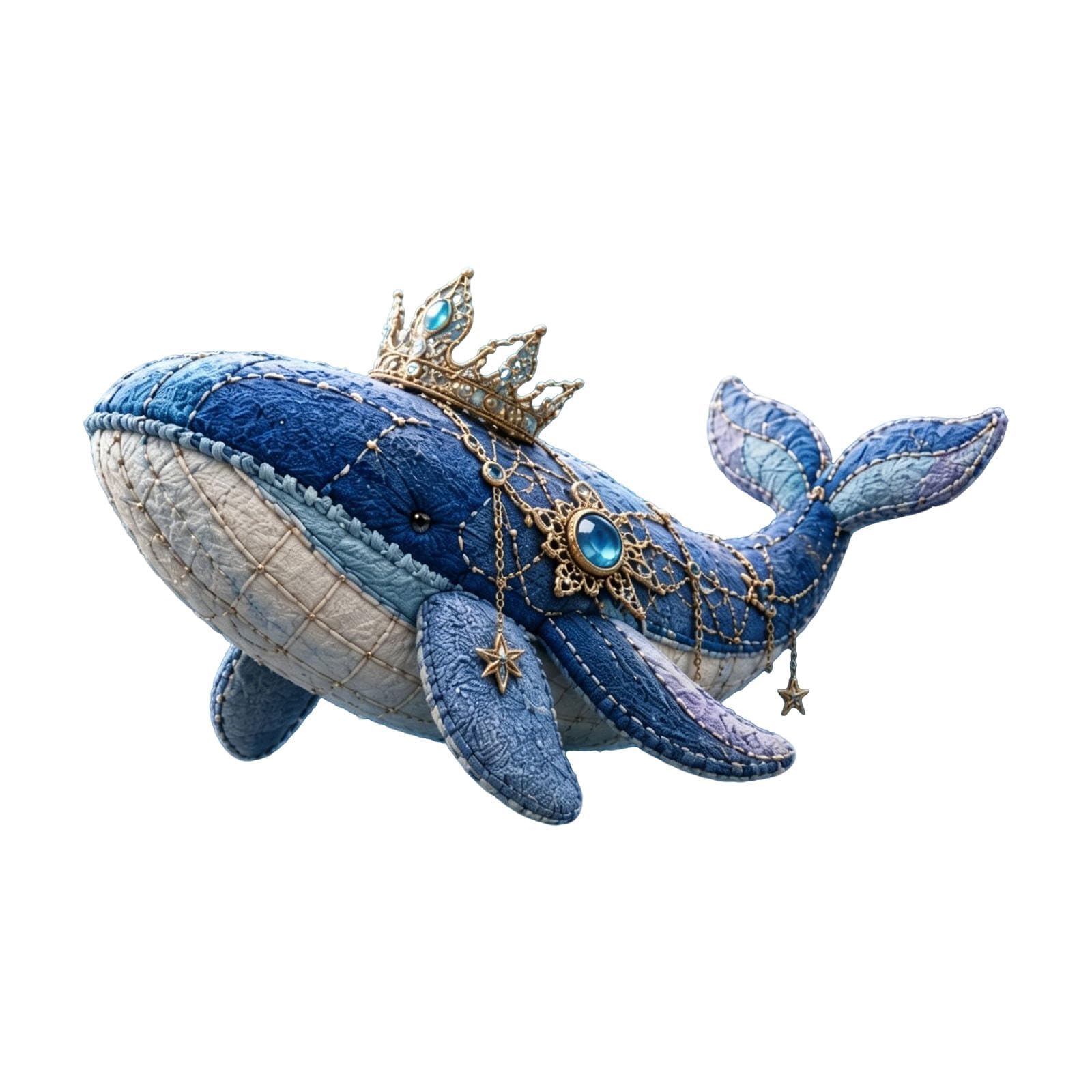 Mystic Ocean Guardians Felt Patchwork Kit, Pre-Cut Sea Creature Plushie Sewing Set, Beginner Craft for Adults & Teens, Relaxing Handmade Decor & Holiday Gift (C)
