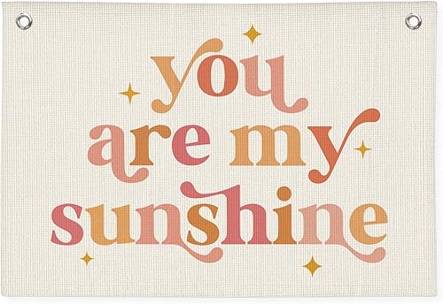 Miniatura 9 de Pancarta de Cueva de Pequeña Bebé, Decoración de Guardería para Niña, Decoración de Habitación para Niño y Niña Pequeños, Pancarta de Lienzo de Lino