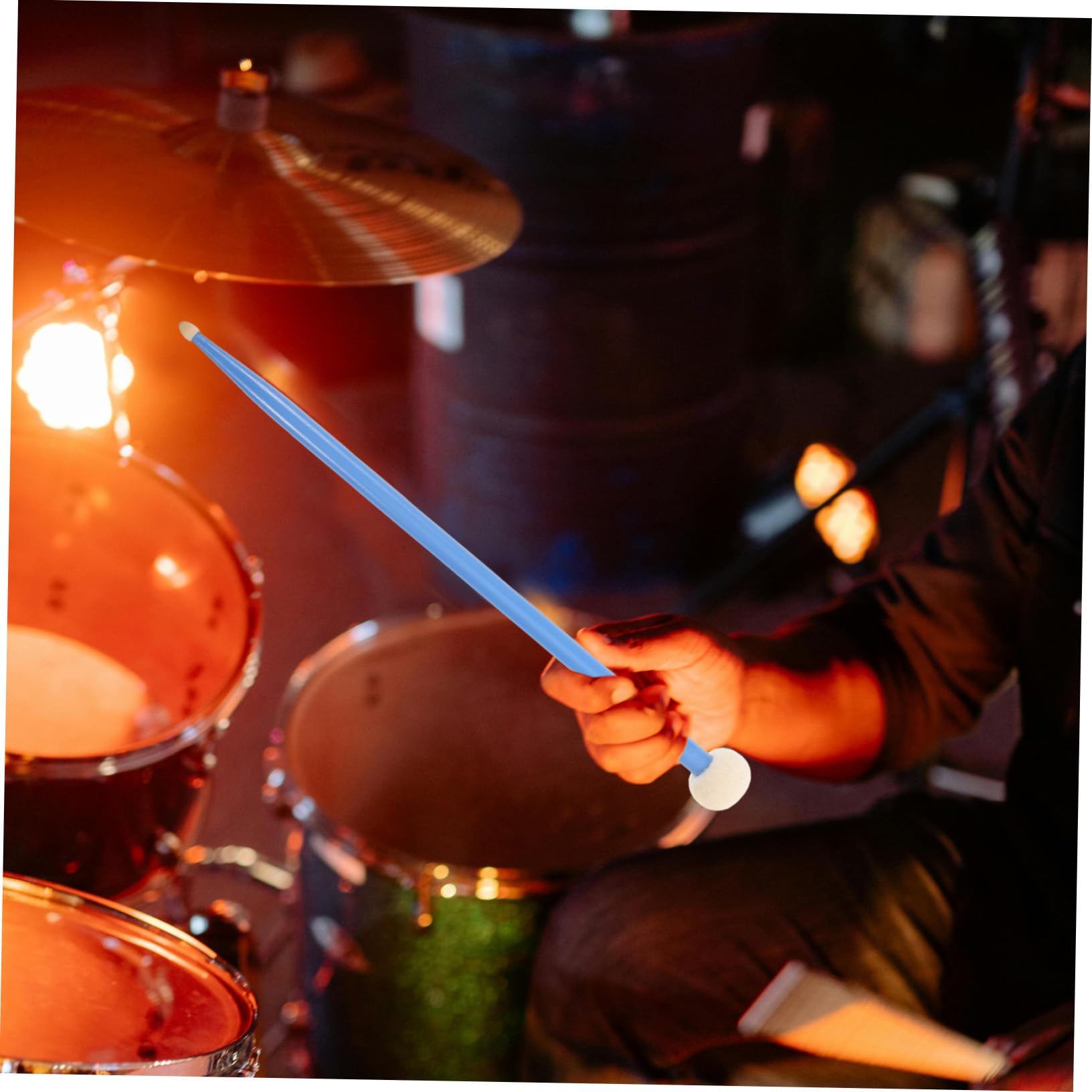 Baquetas de Doble Punta para Timbales y Cajas de Baquetas Arce Parches de Fieltro Accesorio para Instrumentos de Percusión para Caja de Marcha