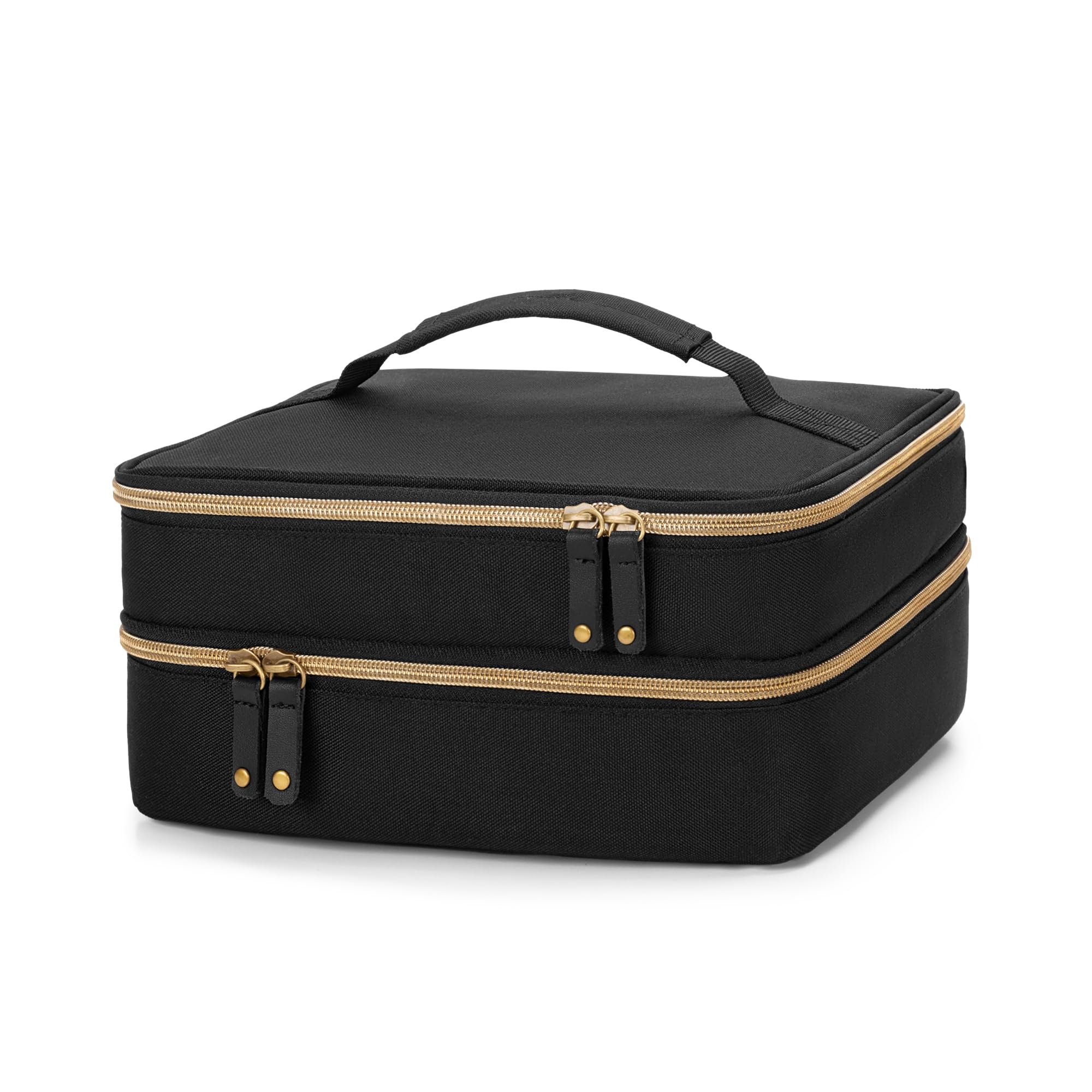 CURMIO Sac Double Couche pour Tondeuse à Cheveux, Étui de Transport Compatible avec SUPRENT, Hatteker, Wahl, GLAKER et la Plupart des Tondeuse Standard et Accessoires de Coiffure, Noir