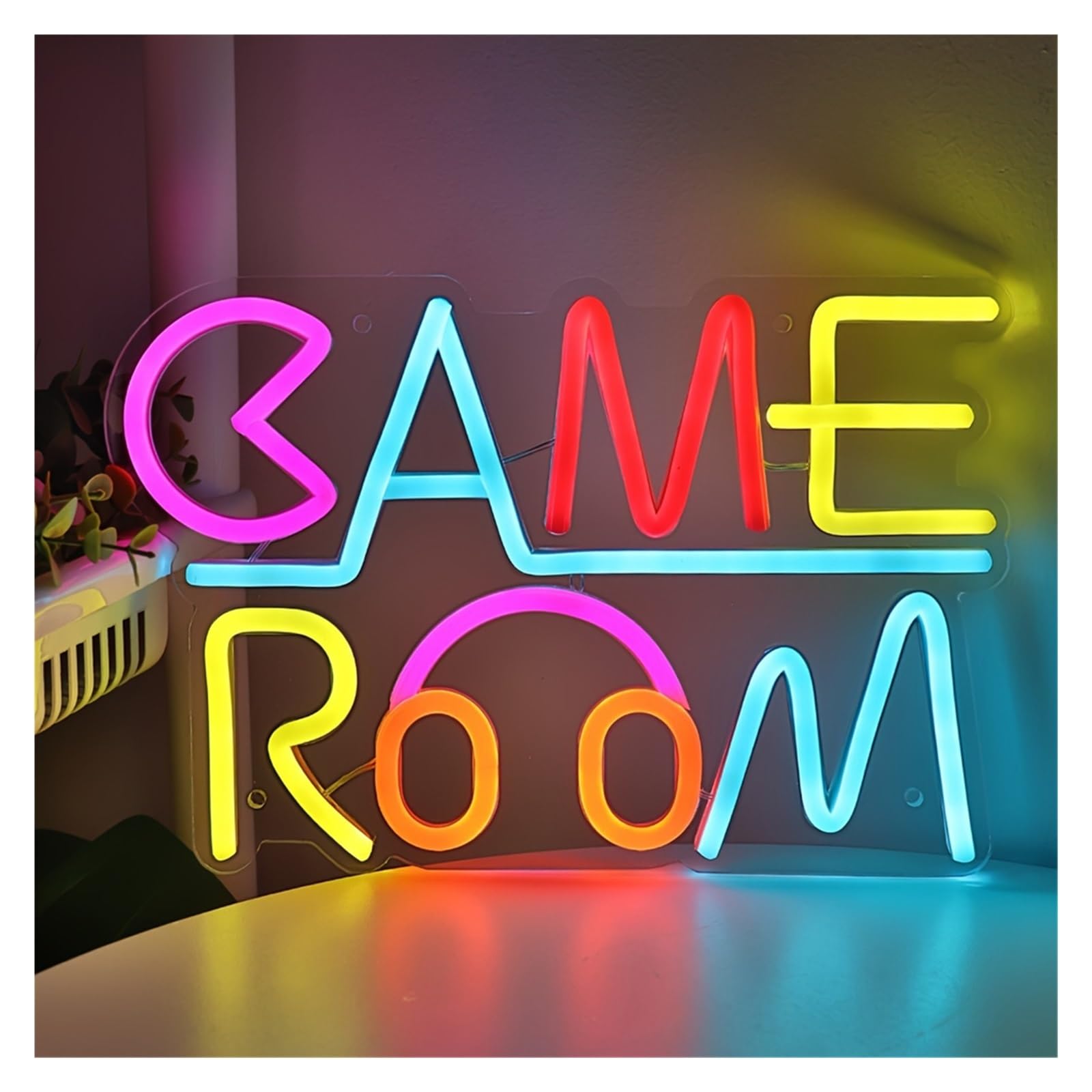 Luce al neon Insegna al neon per sala giochi per regali per feste Gamer Zone Luci per decorazioni da parete per camera letto