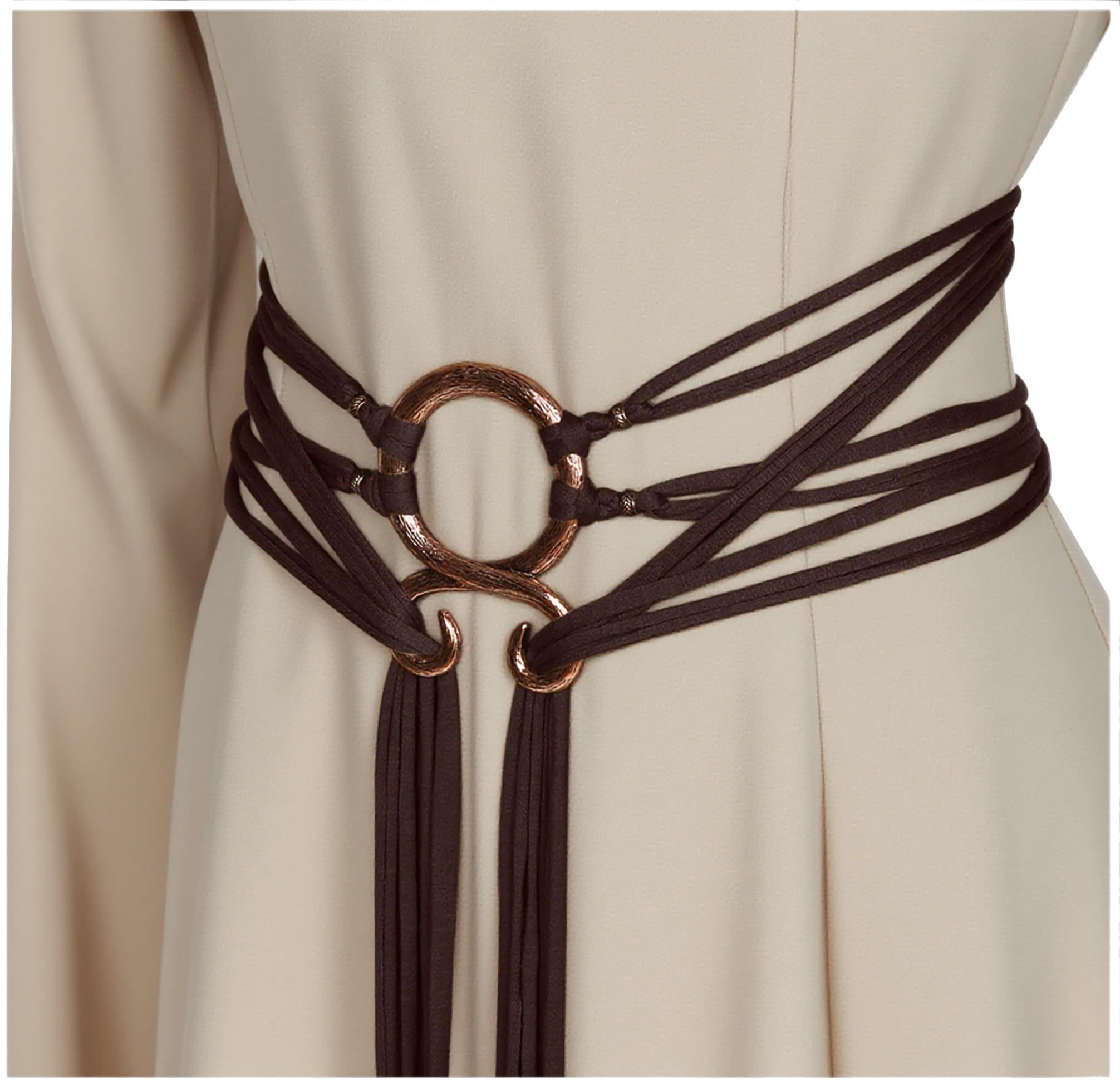 Viking Troll Cross Rope Belt - Medieval Norse Witch Belt for Women