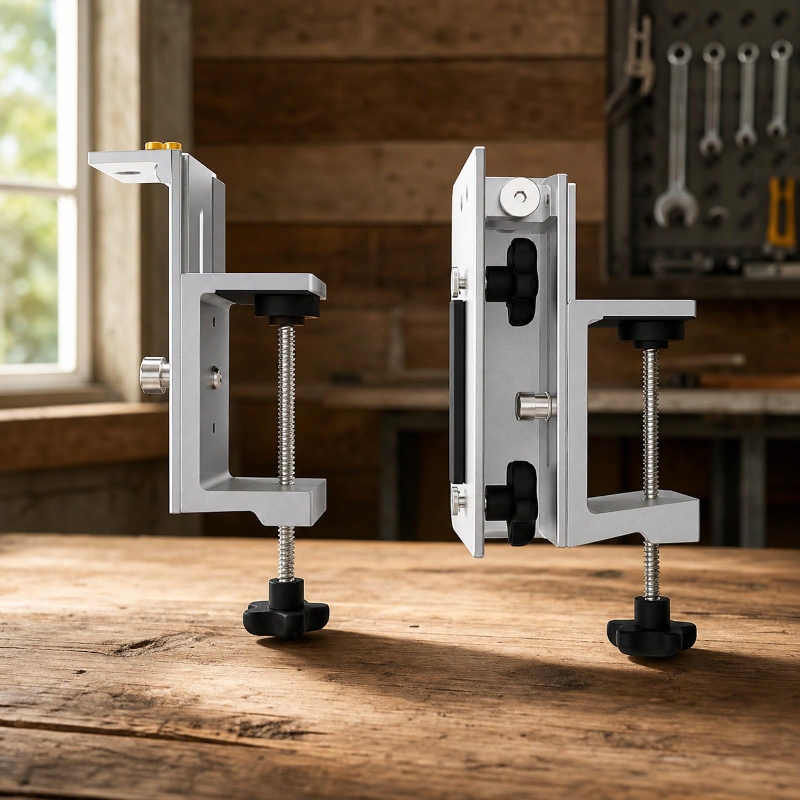 Gralara Morsetto Ausiliario con Manopole Morsetto di Serraggio per Legno, Durevole, Officina,