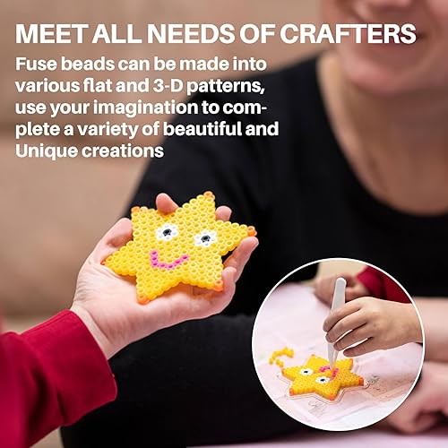 Miniatura 3 de Sukh 5400+Pcs Cuentas de Fusible - Juego de Cuentas de Fusible Juego de Cuentas de Fusión Cuentas de Fusible a Granel Cuentas de Hierro para