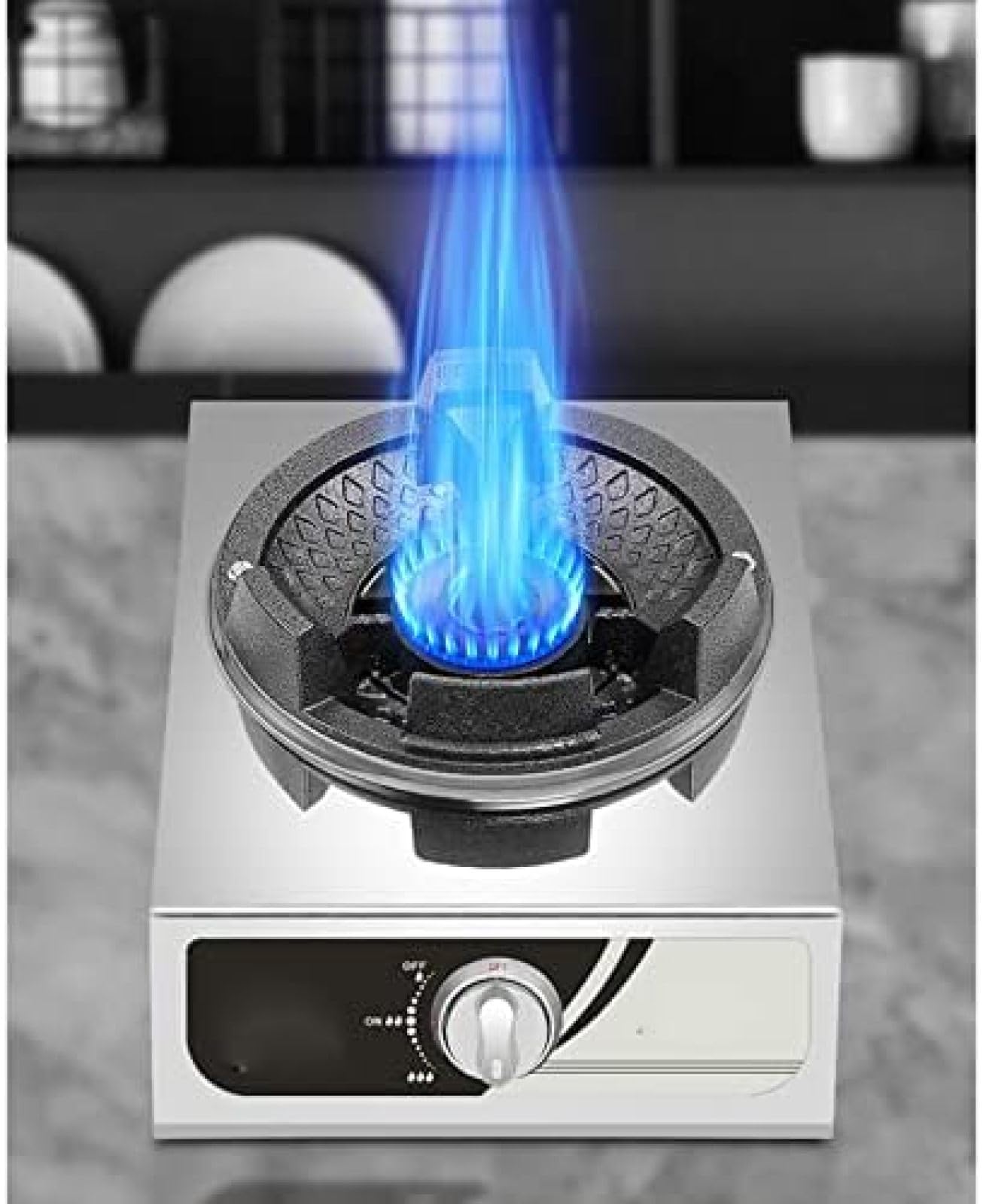 Gasherd kommerzieller Hochdruck-Feuerofen – 40 kW Edelstahl-LPG-Kit – Energieklasse A+
