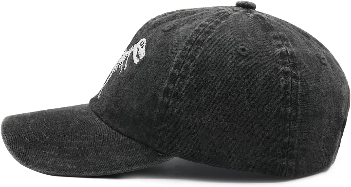 Waldeal Women's Cute Dinosaur Baseball Caps Embroidered Adjustable Washed Denim Dad Hat - Image 5