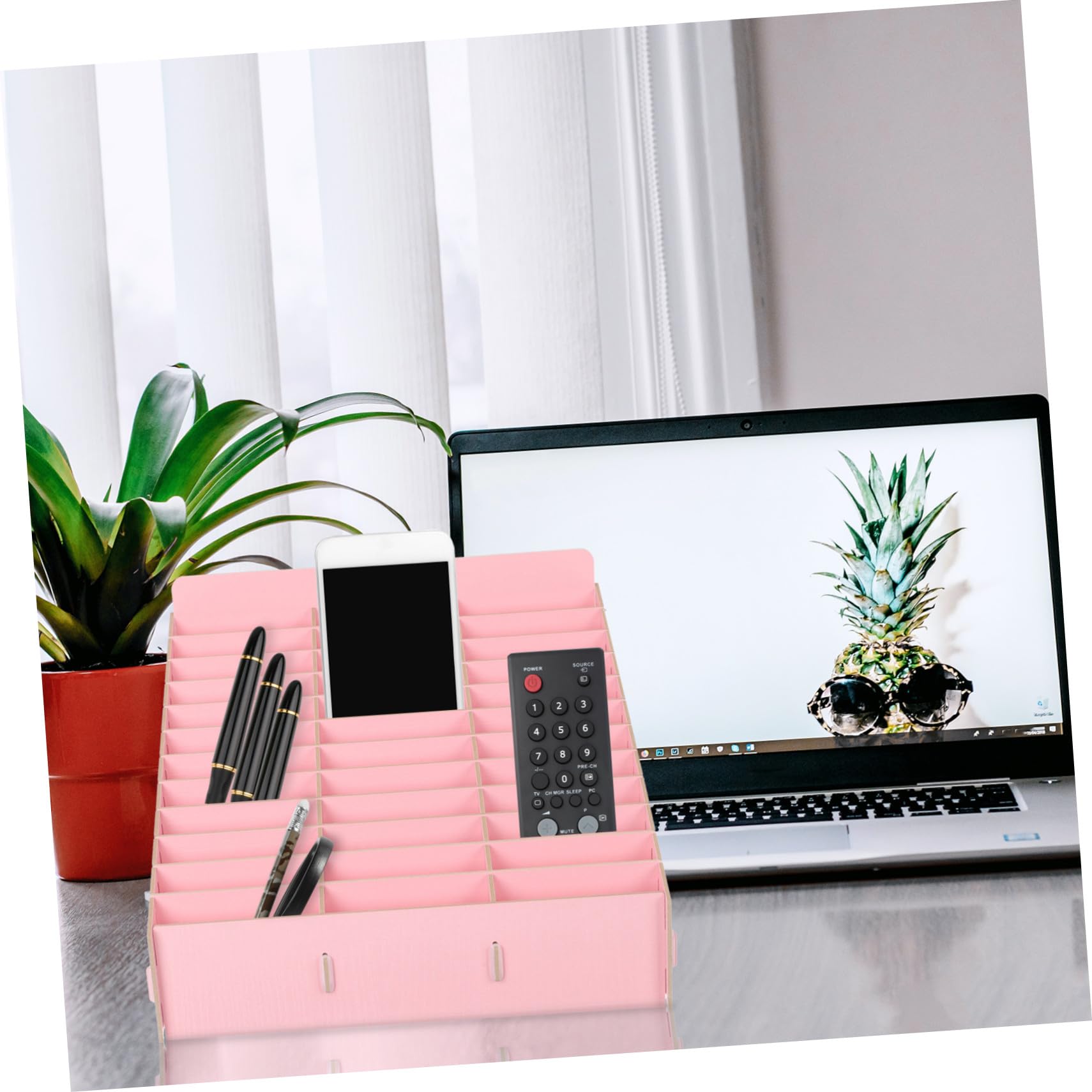 Levemolo Organizer da Scrivania in per Insegnanti Scatola Cellulari con Scomparti per Aula e Ufficio Contenitore Compatto per Oggetti e Accessori Design Resistente e