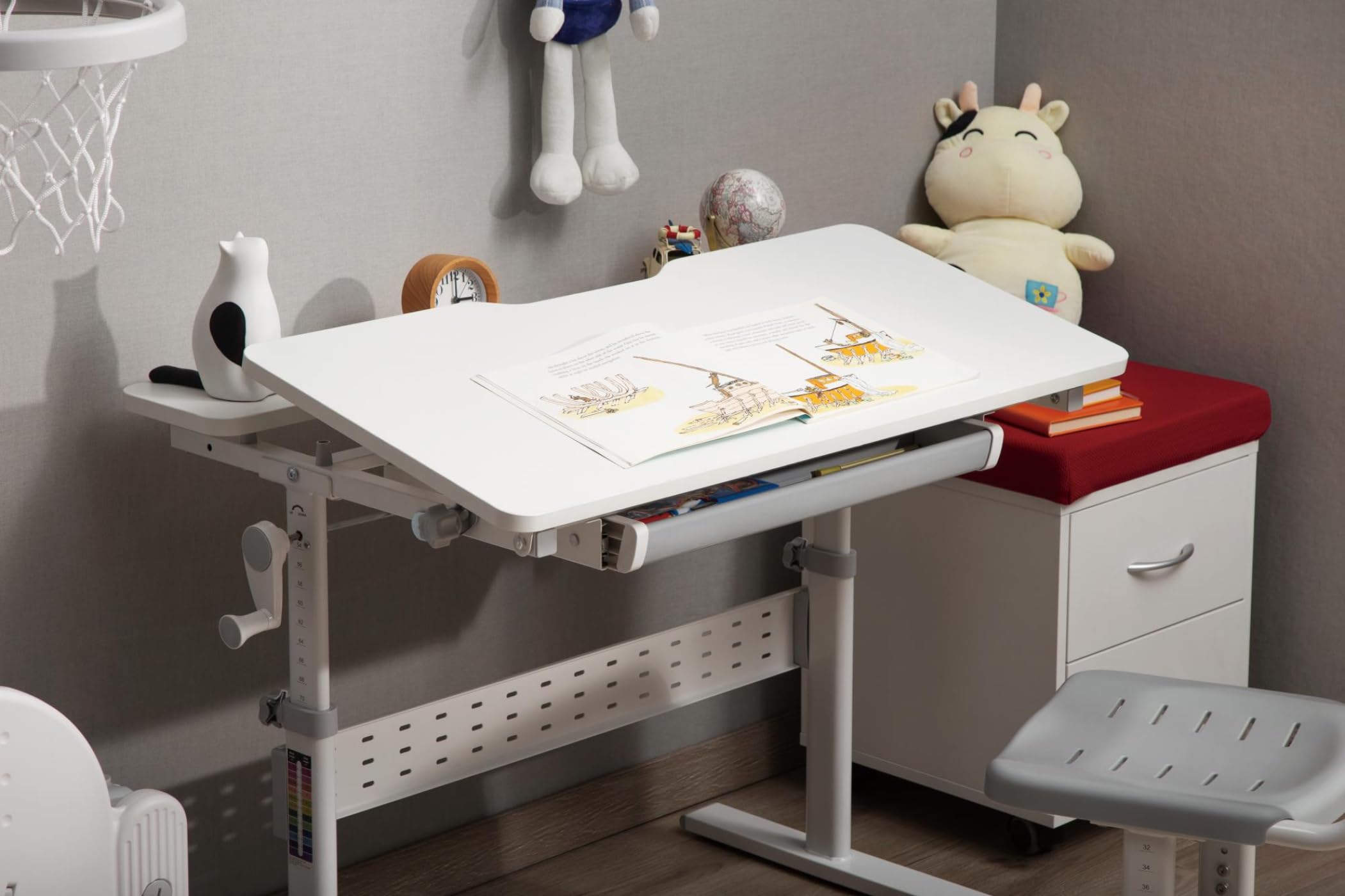 Kinderschreibtisch Zeichentisch - ergonomisch höhenverstellbar - Schultisch