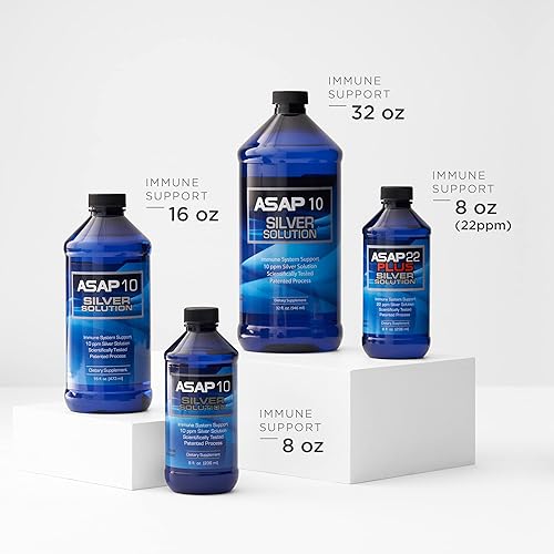 Miniatura 4 de American Biotech Labs - ASAP 10 Silver Solution - Apoyo al sistema inmunológico, solución de plata líquida coloidal de 10 ppm, suplemento diario de