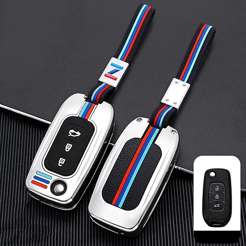 POCHY Zinc Alloy Car Key Holder Key Cover Case Protection Shell,for Renault Logan 2 Stepway Sandero Duster 2019 2020
