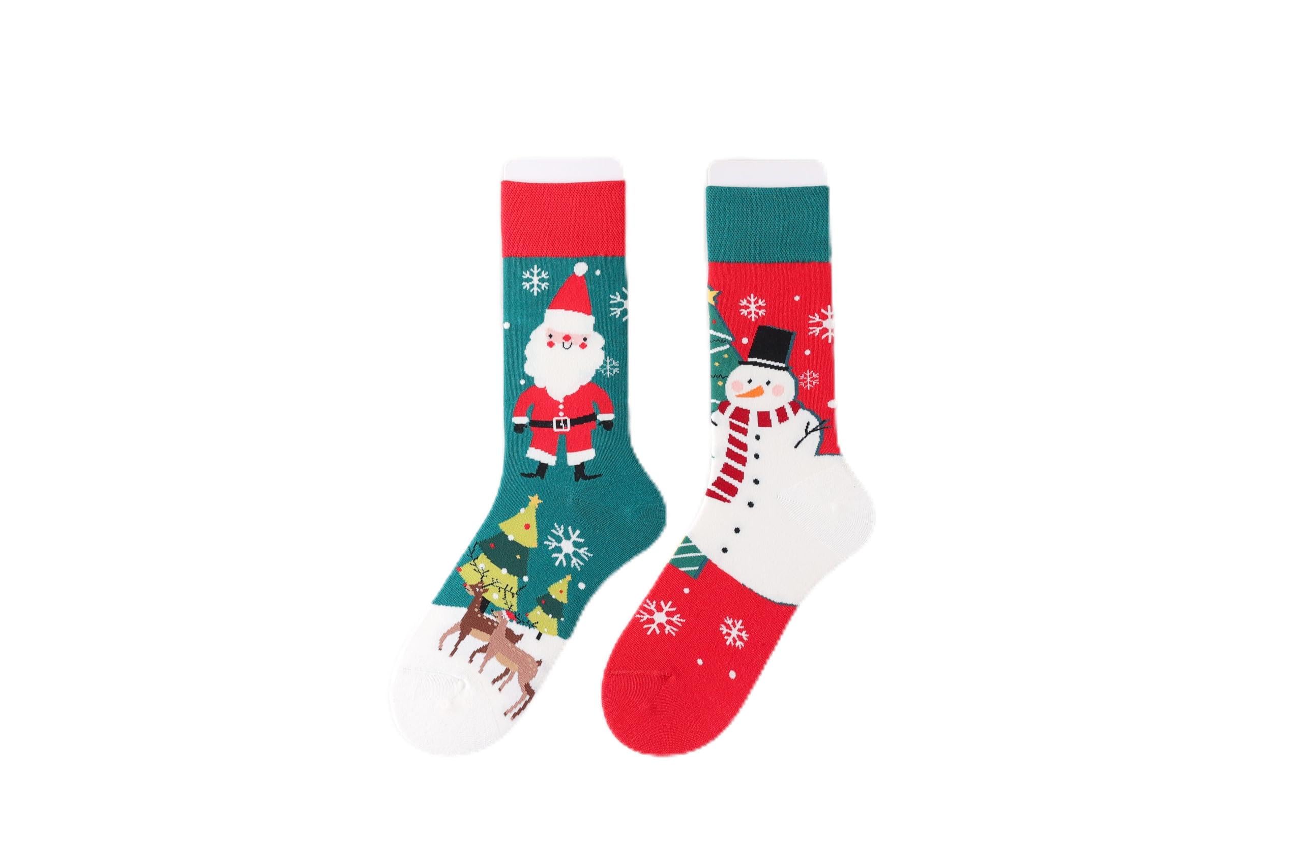 Calcetines Divertidos Unisex para Mujer y Hombre con Diseños Asimétricos en Par - Temas Animales, Comida, Fruta, Deporte y Arte en Algodón - Ideal para Regalos — view 137