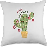 Vista 4 de jovy fits Merry Cactmas Divertido cactus feo de Navidad Almohada de regalo novedosa, 16 x 16 pulgadas, multicolor