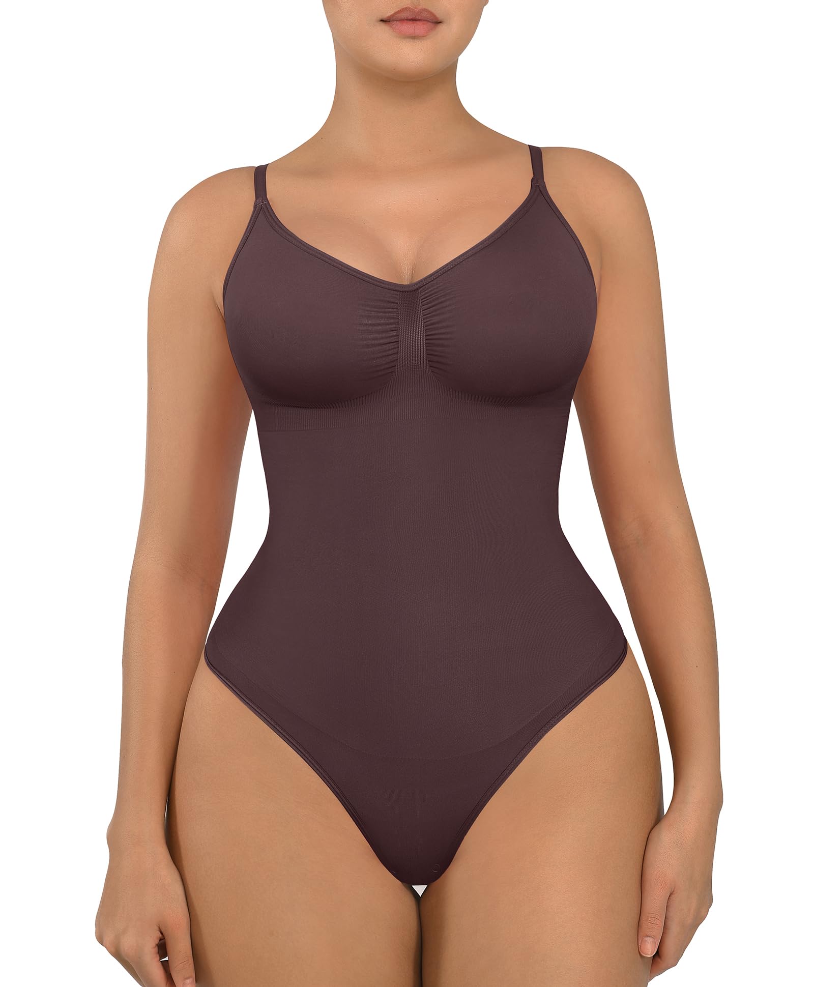 FeelinGirl Shapewear Bodysuit Tummy Control for Women Seamless Body Shaper