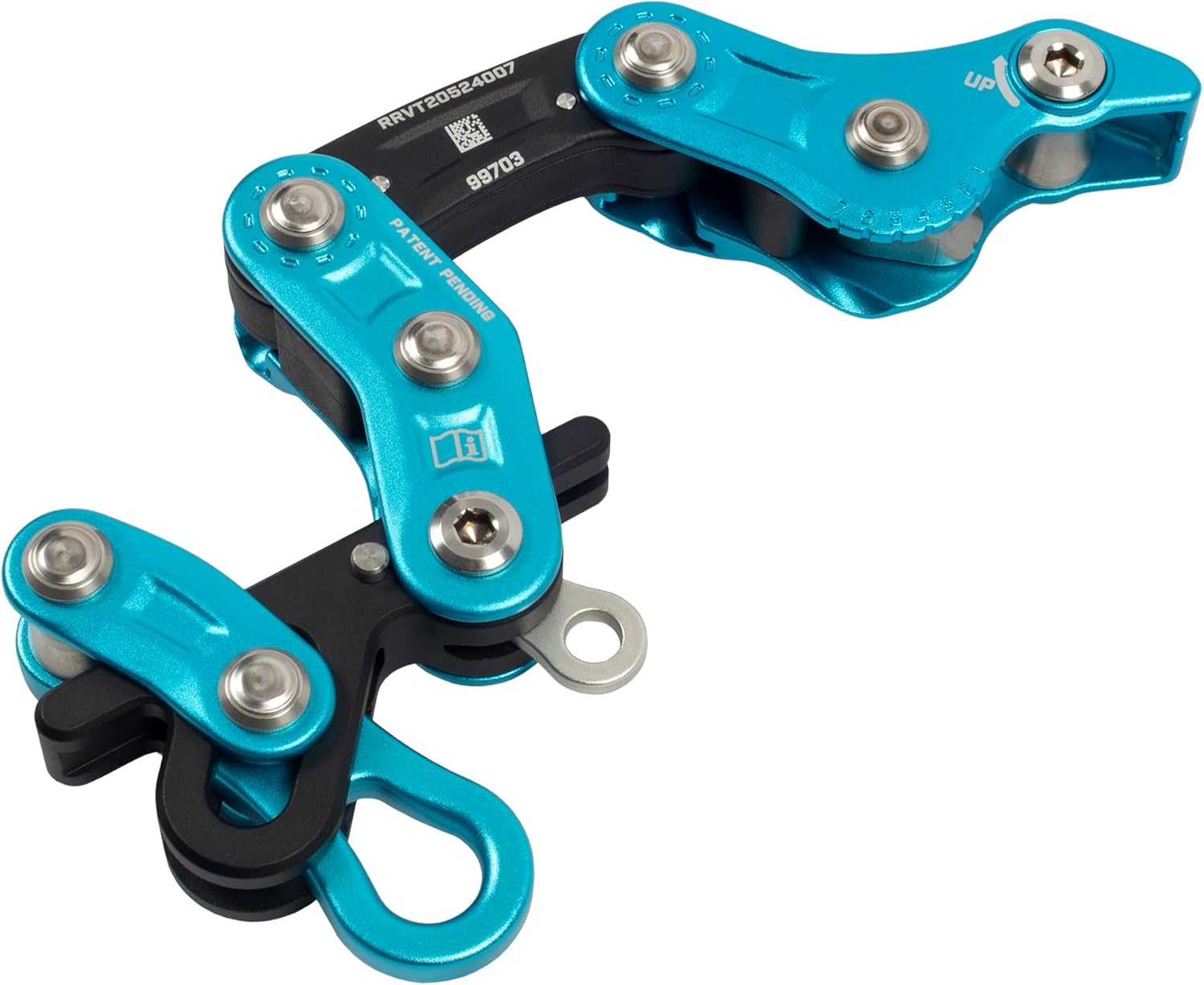 Notch Rope Runner Vertec Ultimate Climbing & Work Positioning Device, Tool-Free Adjustability, Midline Attachable, Use with Lines 11-12.9mm (99703)