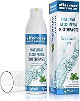 Vista 1 de Effervess Rx Refresh - Pasta de dientes natural sin flúor de aloe vera - Cuidado de la boca seca - Naturalmente calmante e hidratante - Refresca