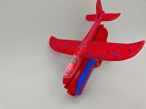 Miniatura 3 de FelizWina -4 paquetes de aviones 2 lanzadores de juguetes, 2 modos de vuelo, juguetes de lanzador de aviones, juguete de avión de espuma LED,
