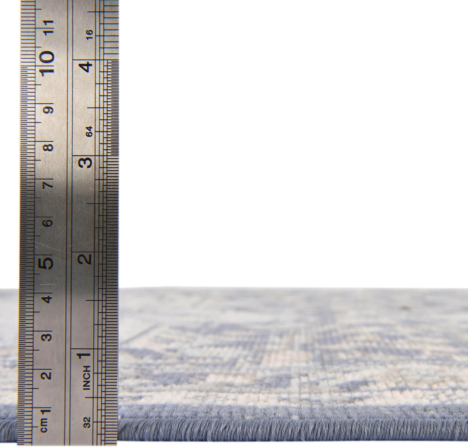 Unique Loom Whitney Collection Area Rug - Milano (2'x 6' 1" Runner, French Blue/ Ivory)