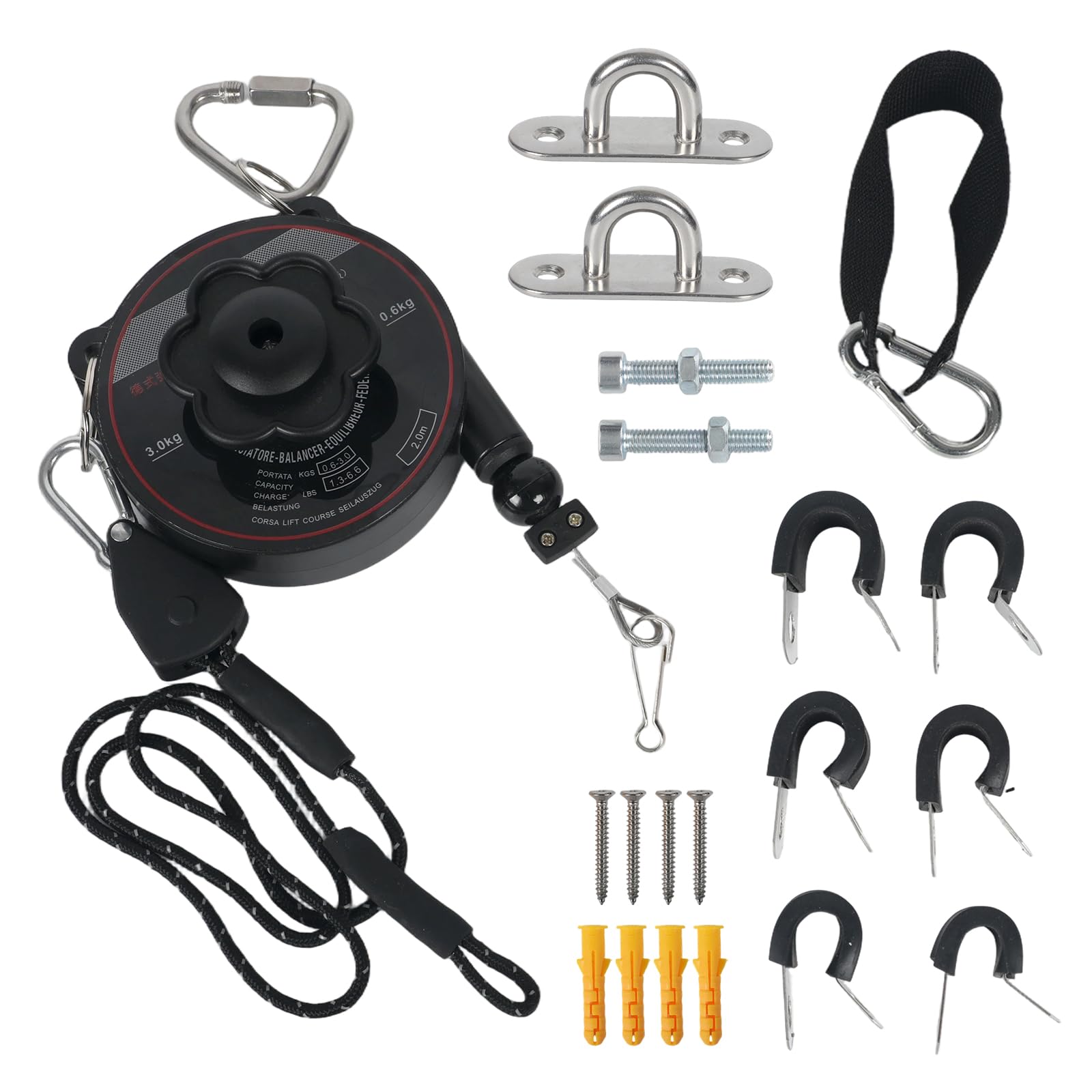 Sistema de suspensión automática para cable de carga de coche eléctrico – Soporte de carga inalámbrico para garaje, garaje o pared