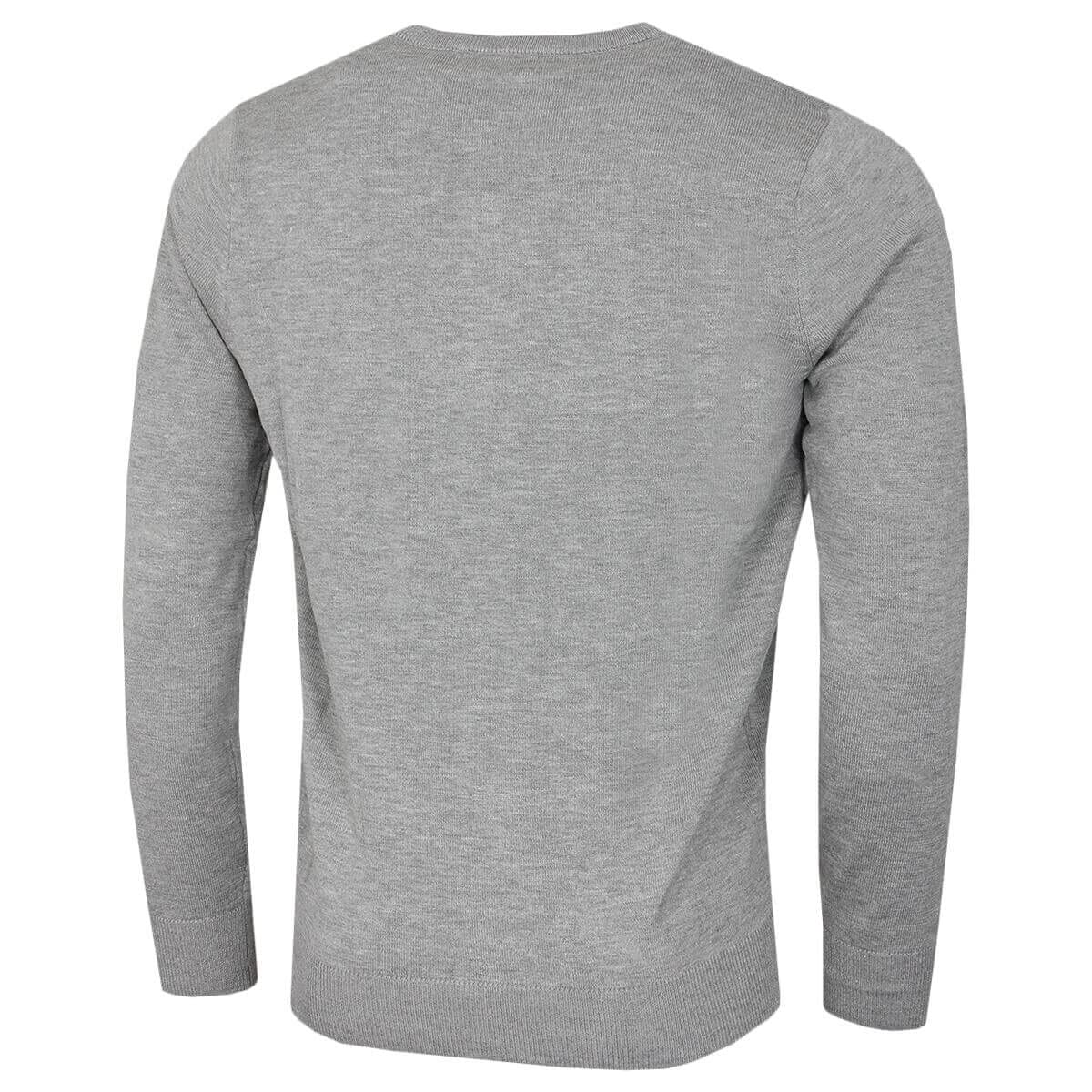 Calvin Klein Herren V-Ausschnitt Soft Cotton Pullover - Grau Marl - L