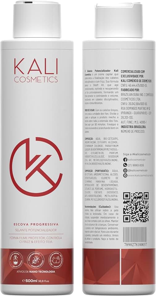 Escova Progressiva 500ml Linha Gold Sem Formol Kali Cosmetics Original
