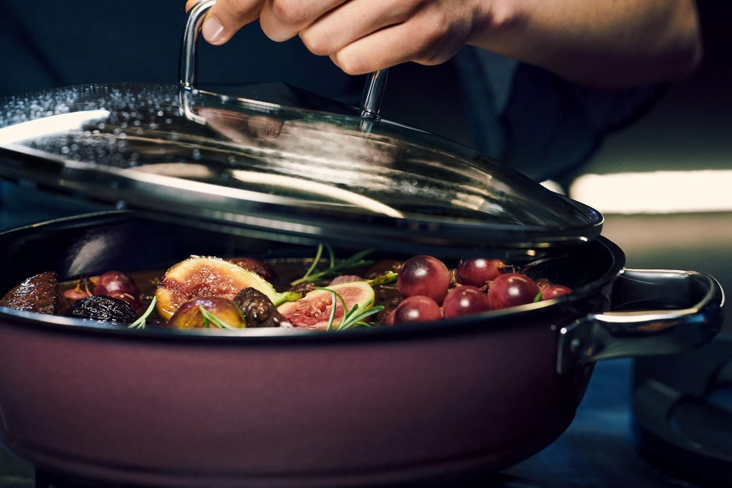 WMF Fusion Tech 24cm RQ Mineral Rotisserie (Rose Quartz) IH Gas Fire Safe W0515845290