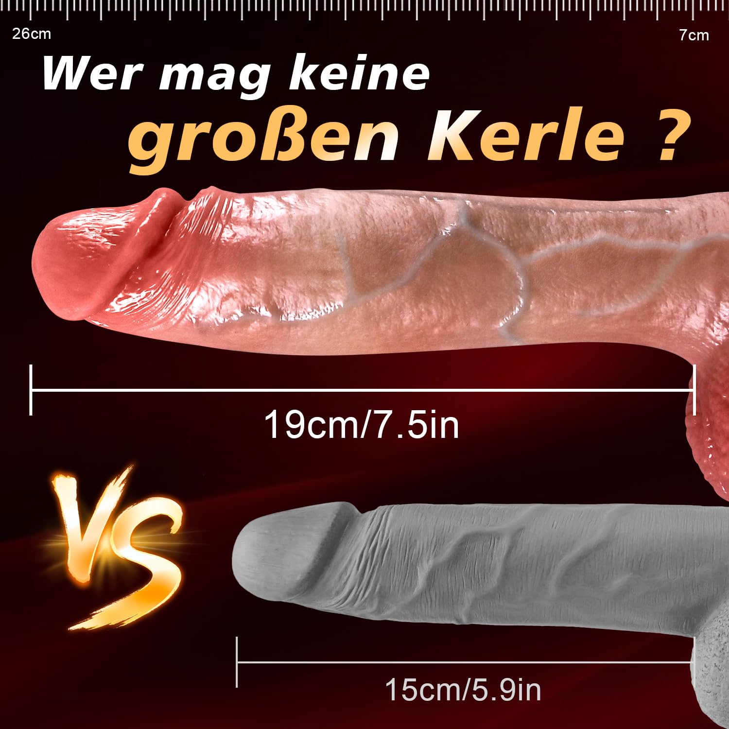 Consolador Grande con Empuje de 26 cm Dildo Vibrador con 9 Modos de Vibración 3 de Empuje Rotación y Calefacción Vibrador Anal con Control Remoto Juguetes Sexuales para Mujer Hombre y Parejas