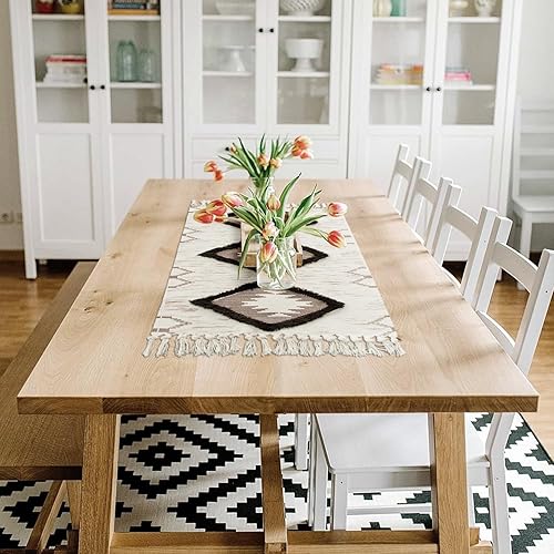 nanbowang Alfombra de pasillo bohemia de 2 x 4.3 pies, alfombra de pasillo lavable, alfombra de piso de cocina con borlas, alfombra de pasillo disponible en Yaxa Peru