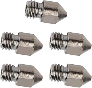 Conjunto de bicos de impressora 3D, 5 pçs/conjunto de aço endurecido mk8 1,75 mm Bicos de extrusora de impressora 3D kits de limpeza de bicos para acessórios de impressora 3D de impressora 3D (0,2 mm)