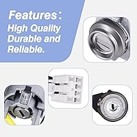 Vista 5 de 81900-1WK00 Interruptor de cilindro de bloqueo de encendido con cilindro de bloqueo de puerta del lado izquierdo del conductor 819702TA00