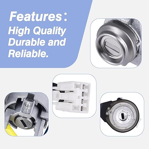 Miniatura 5 de 81900-1WK00 Interruptor de cilindro de bloqueo de encendido con cilindro de bloqueo de puerta del lado izquierdo del conductor 819702TA00