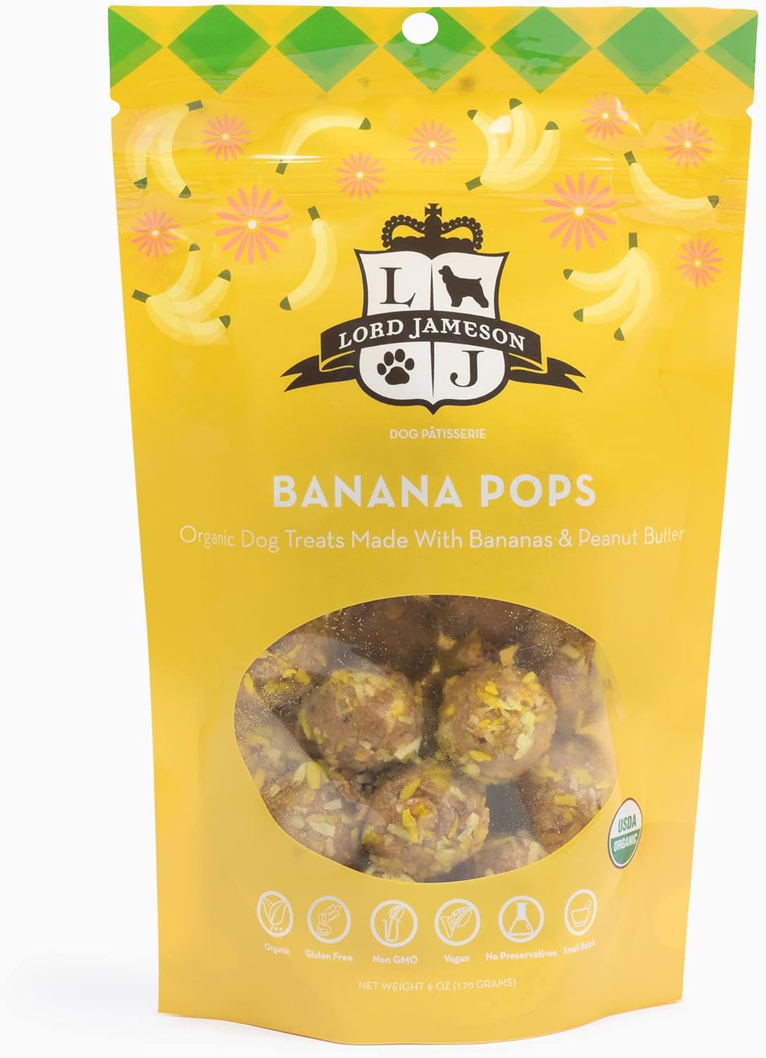 Lord Jameson Banana Pops 6 oz Dog Patisserie Treats
