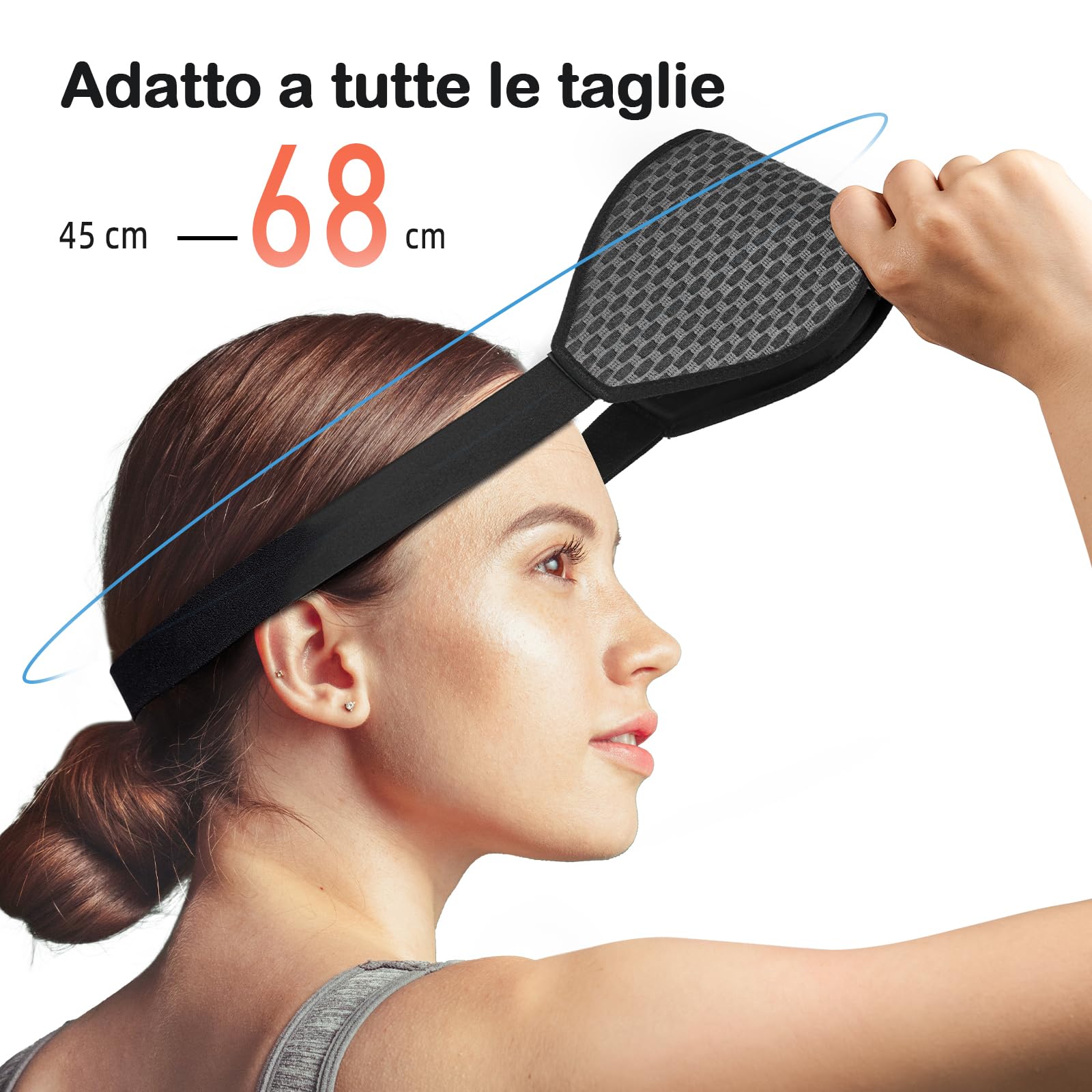 INNELO Maschera da Sono 3D per Uomo e Donna, Versione Migliorata 2025 per Dormitori Laterali, Maschera per Gli Occhi a Blocco 100% della Luce, con Cavità Oculari Comode e Senza Pressione, Grigio