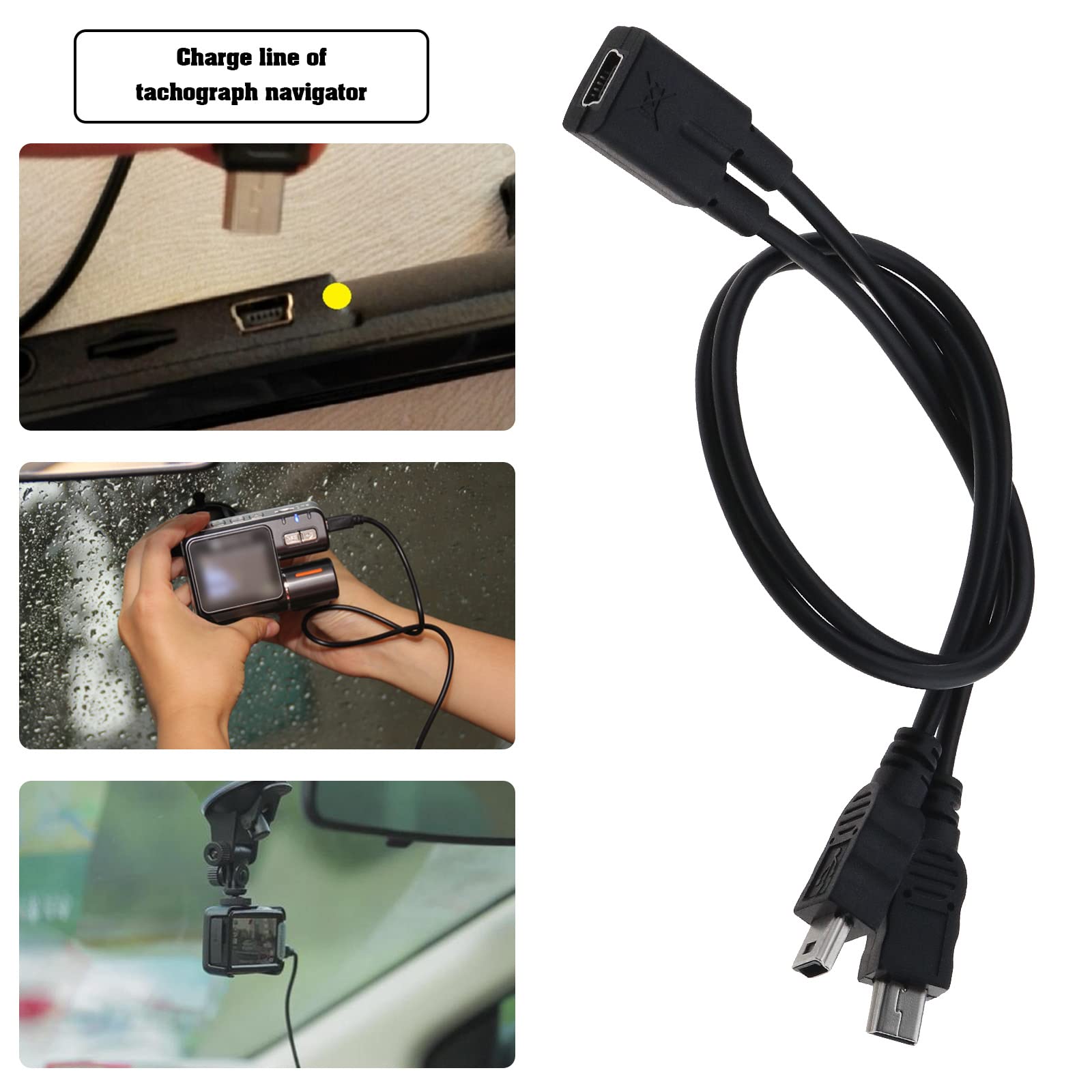Cavo Sdoppiatore A Y Micro USB 2 In 1: Maschio A 2 Femmine, Ricarica E Dati, 30cm - 2