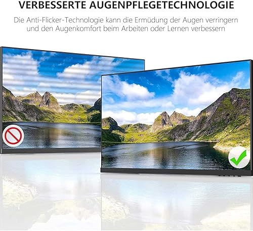 Miniatura 4 de KOORUI Monitor de computadora de negocios de 27 pulgadas, monitor de escritorio FHD 1080p 75Hz, bisel ultrafino para el cuidado de los ojos, puertos