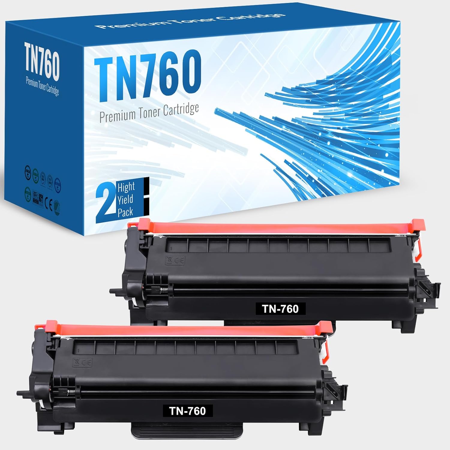 Confezione 4 Cartucce Toner Nero TN760 Inchiostro Toner Nero Per - Foto 5