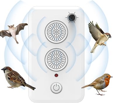 Bat Repellent Device - Adjustable Electric Animal Repellent Ultrasonic | Rechargeable Bird Countermeasure Tool for Home, Garden, Attic, Effective Protection