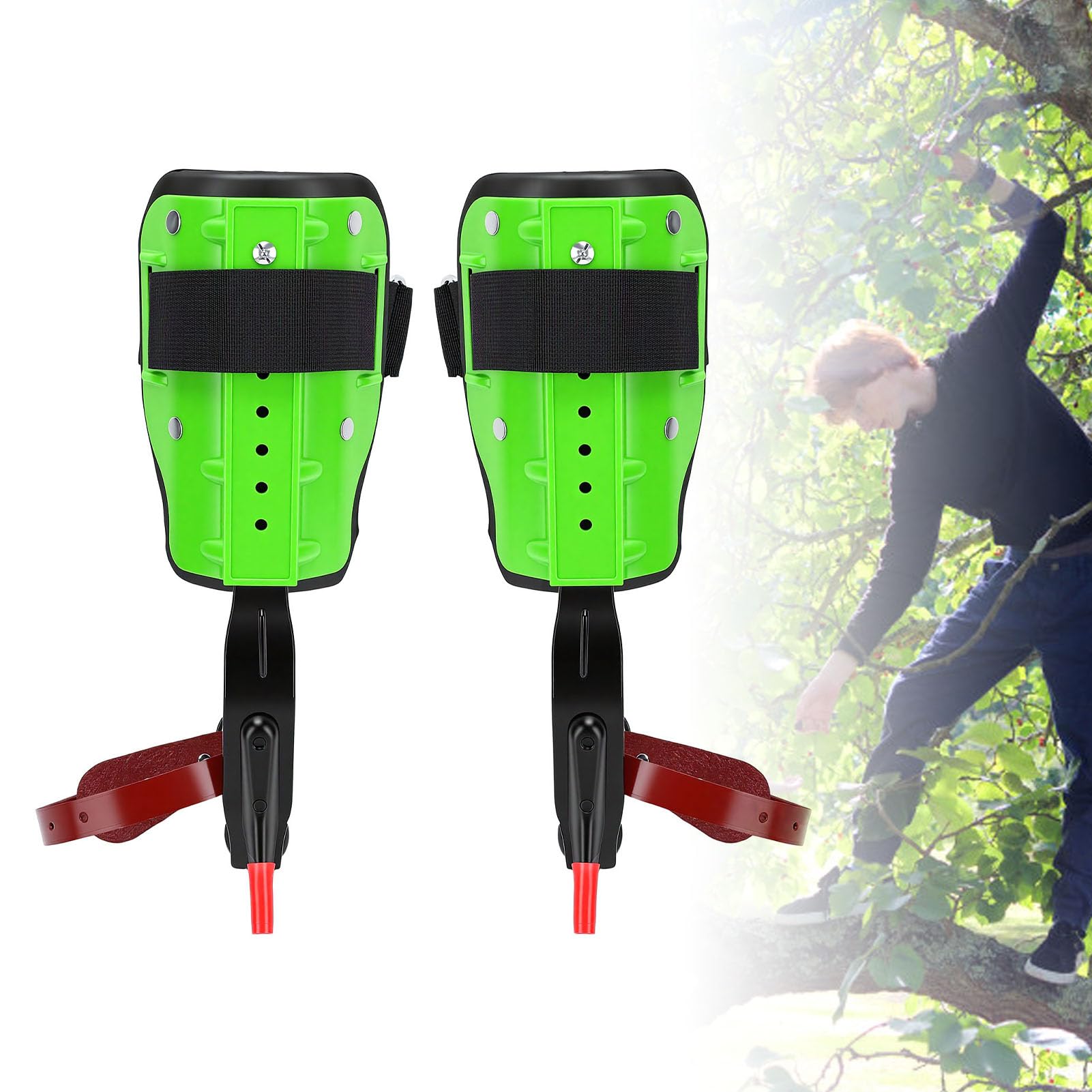 EMUKOEP Kit de Herramientas Ergonómicas para Trepar árboles, Piel de Vaca, PU, ​​para Investigación Forestal, Aventuras de Registro