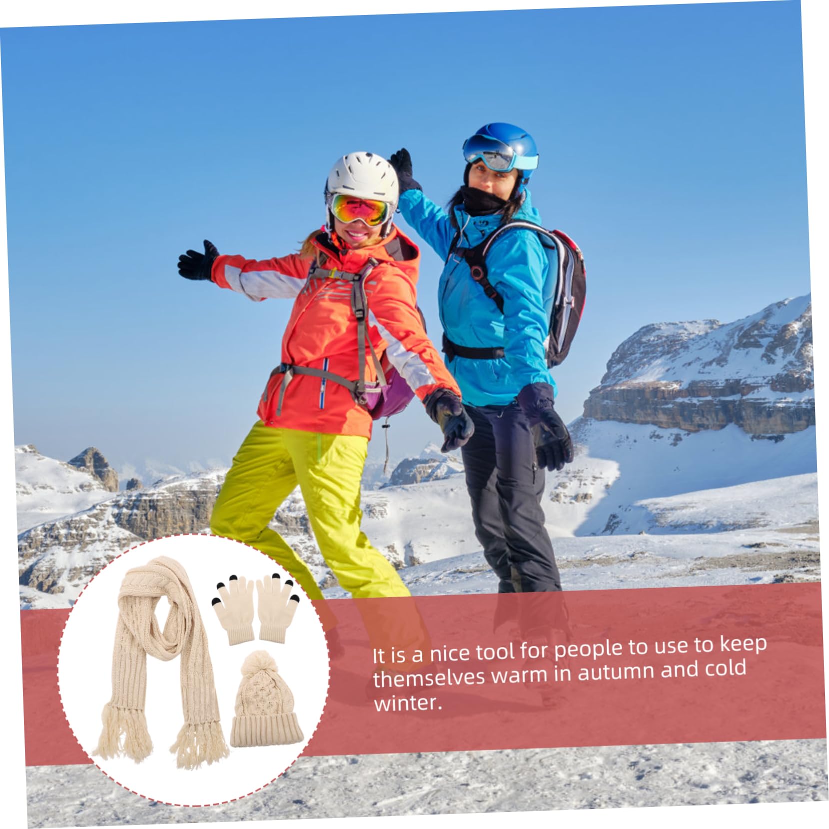 Healvian Gorro De Lana Bufanda Guantes Tres Gorros De Invierno Gorros Suaves Guantes Mitones De Invierno Bufanda De Punto Bufanda De Mujer Trajes De Invierno Para Mujer Guantes