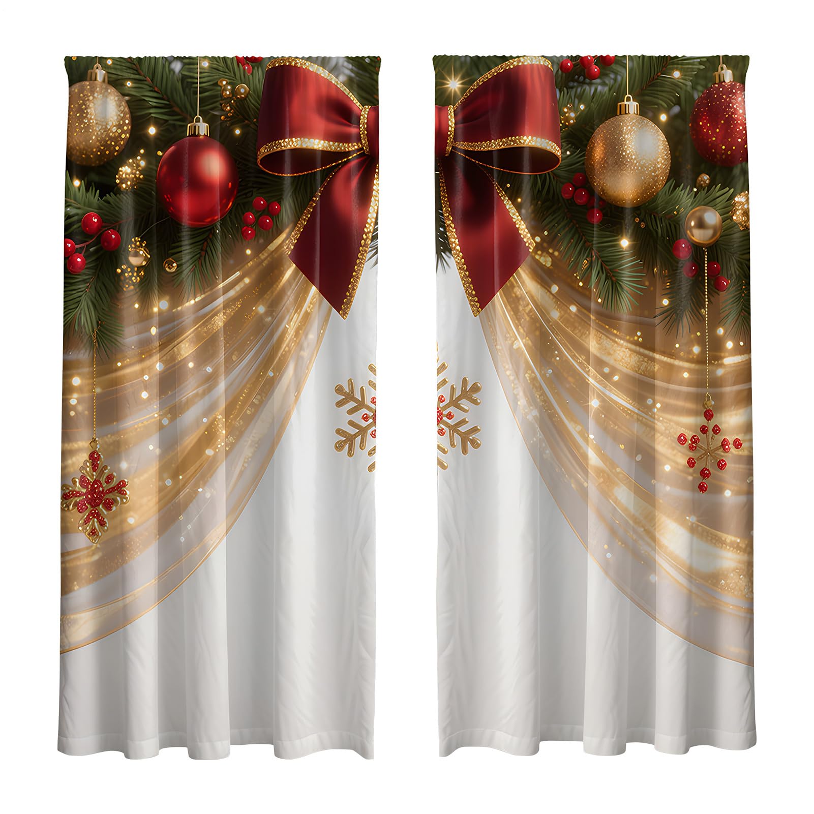 Cortinas de Navidad para sala que transforman tu hogar con un toque festivo hogareño
