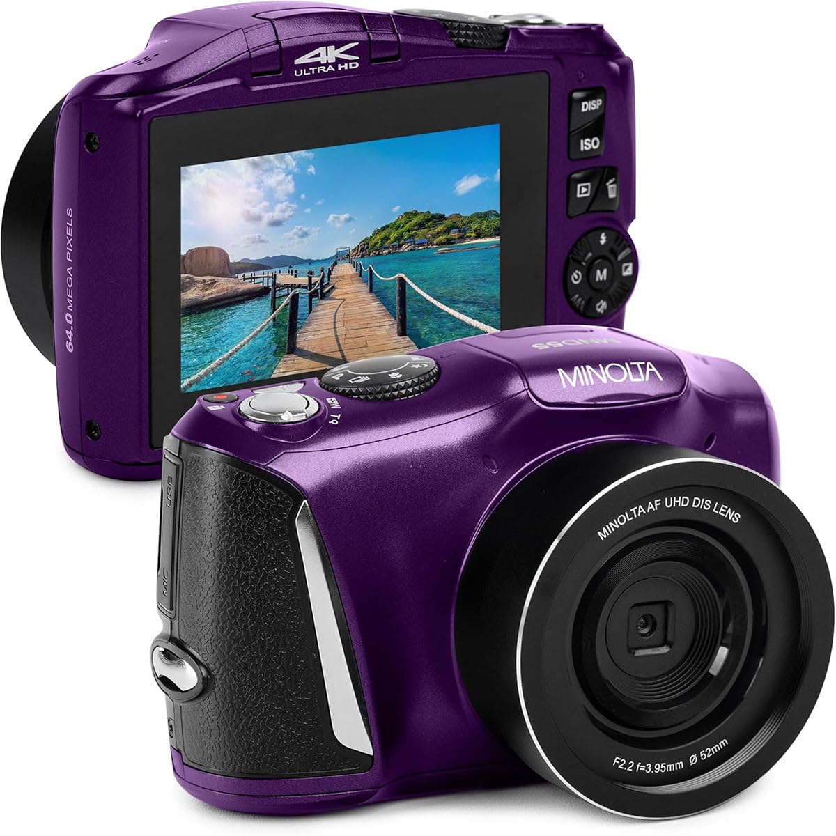 Amazon.com : Minolta MND55 64MP 4K Ultra HD Wi-Fi Digital Camera