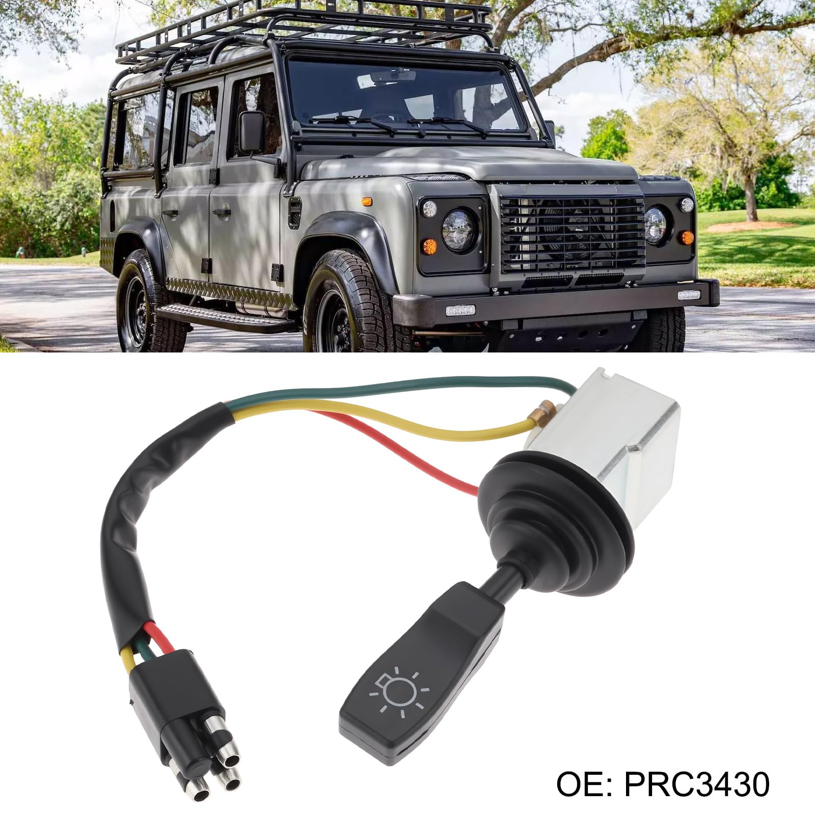 Interruttore Principale Luci Auto PRC3430 Compatibile Land Rover Defender 90 110 130 Fino 1996